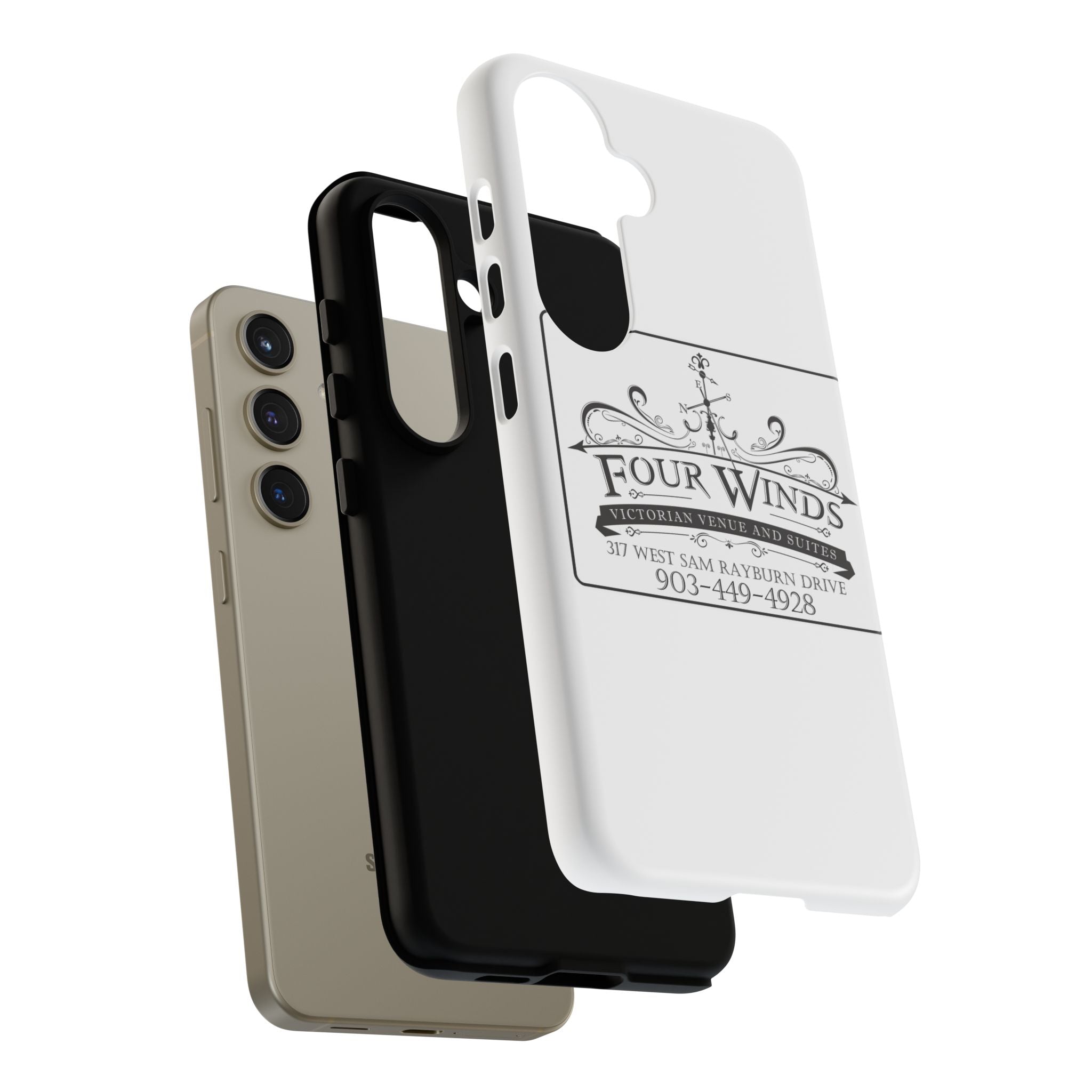 Victorian Style Phone Case with Custom Logo | Tough Cases, Custom Phone Accessory, Elegant Gift, Unique Design, Personalized Tech
