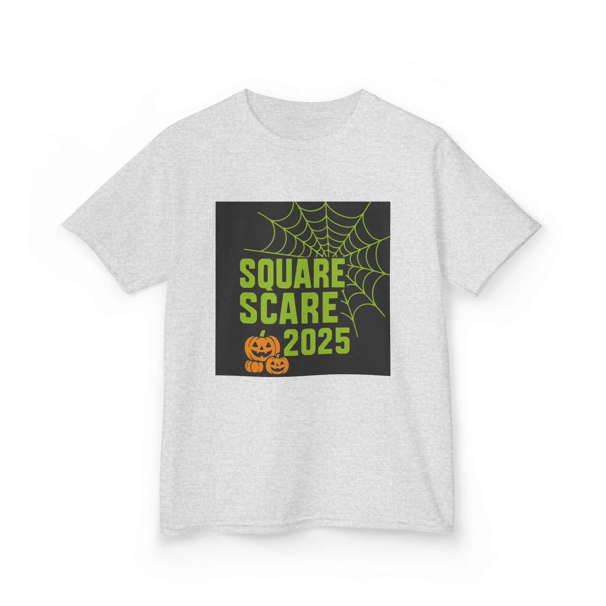Kids Halloween Tee, Square Scare 2025, Spooky Shirt for Children, Halloween Costume T-Shirt, Festive Kids Apparel