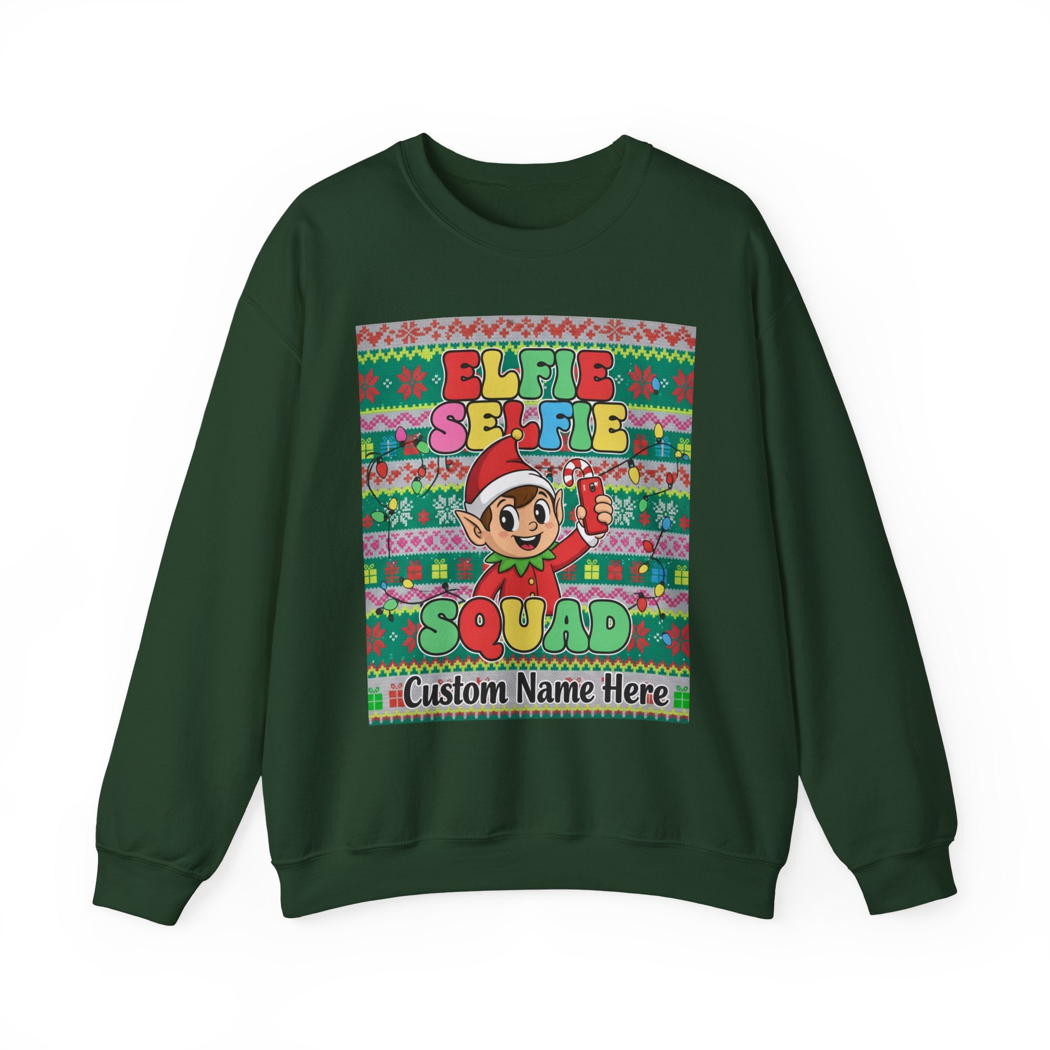Christmas Elfie Selfie Sweatshirt