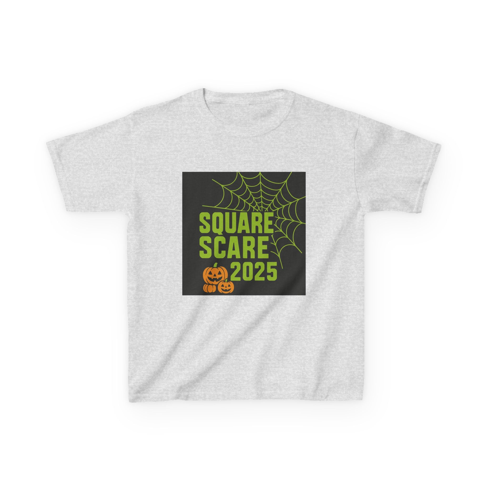 Kids Halloween Tee, Square Scare 2025, Spooky Shirt for Children, Halloween Costume T-Shirt, Festive Kids Apparel