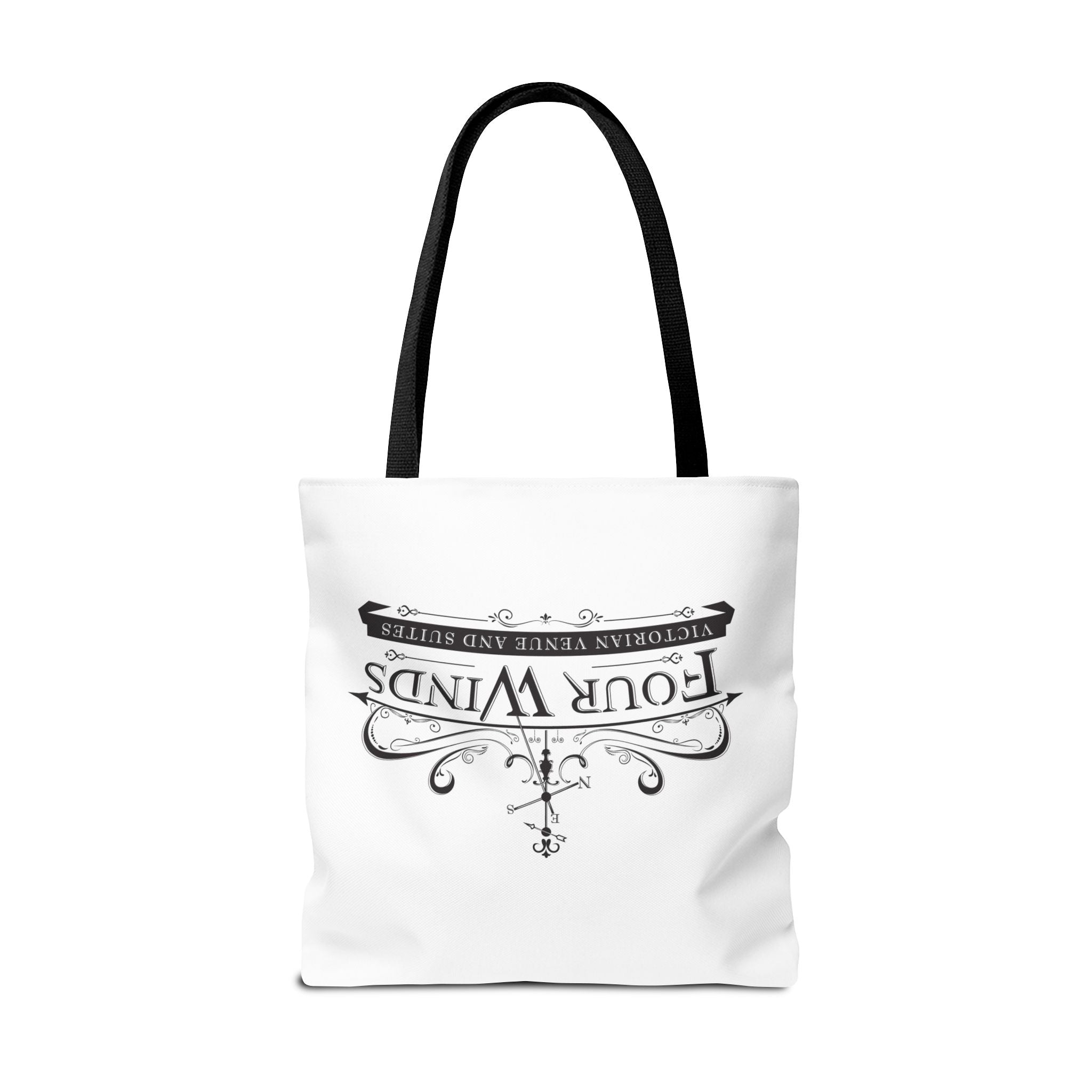 Victorian Venue Tote Bag, Stylish Eco-Friendly Tote, Four Winds Design, Perfect Gift for Events, Unique Shopping Bag, Bookstore Tote