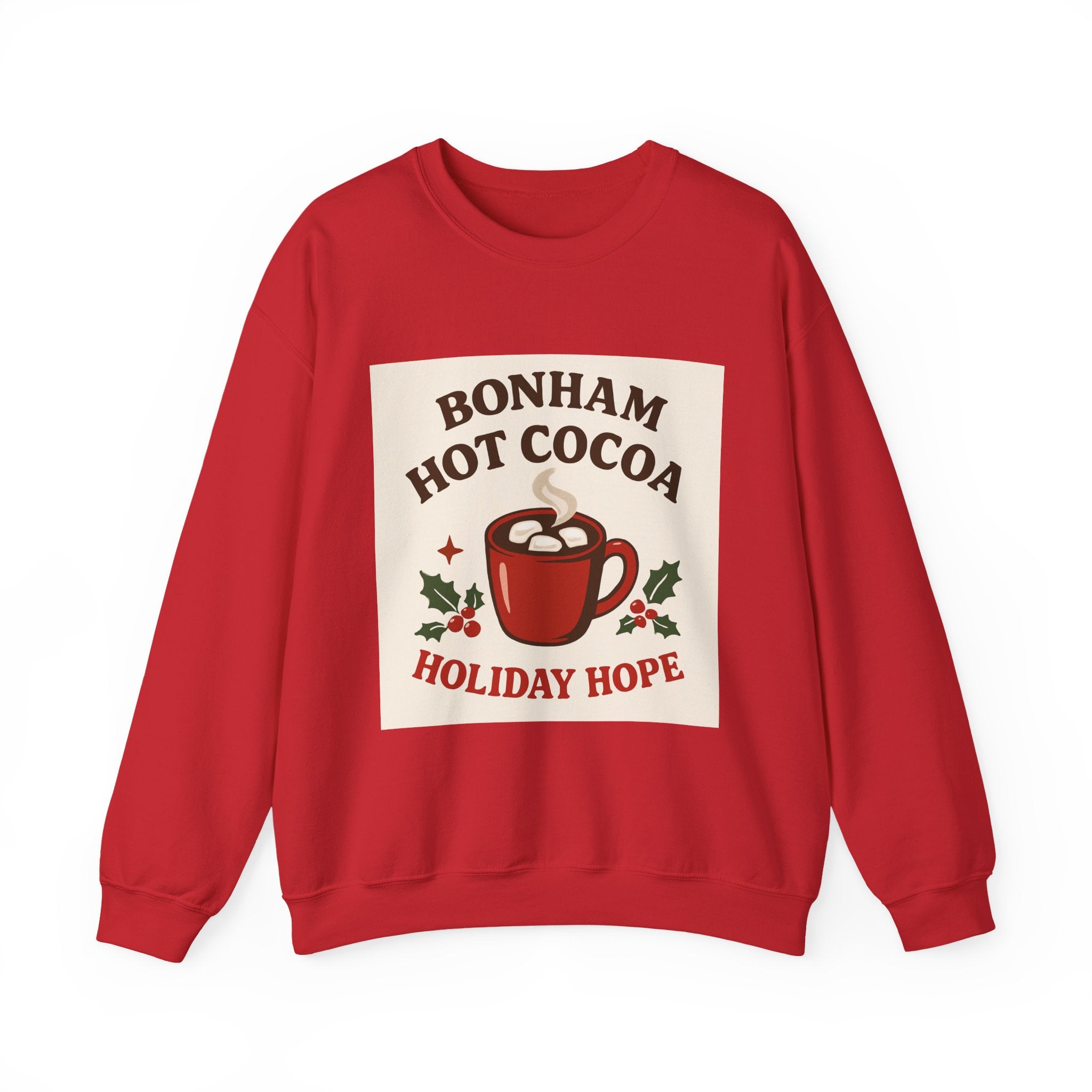 Hot Cocoa Crewneck Sweatshirt - Cozy Holiday Vibes