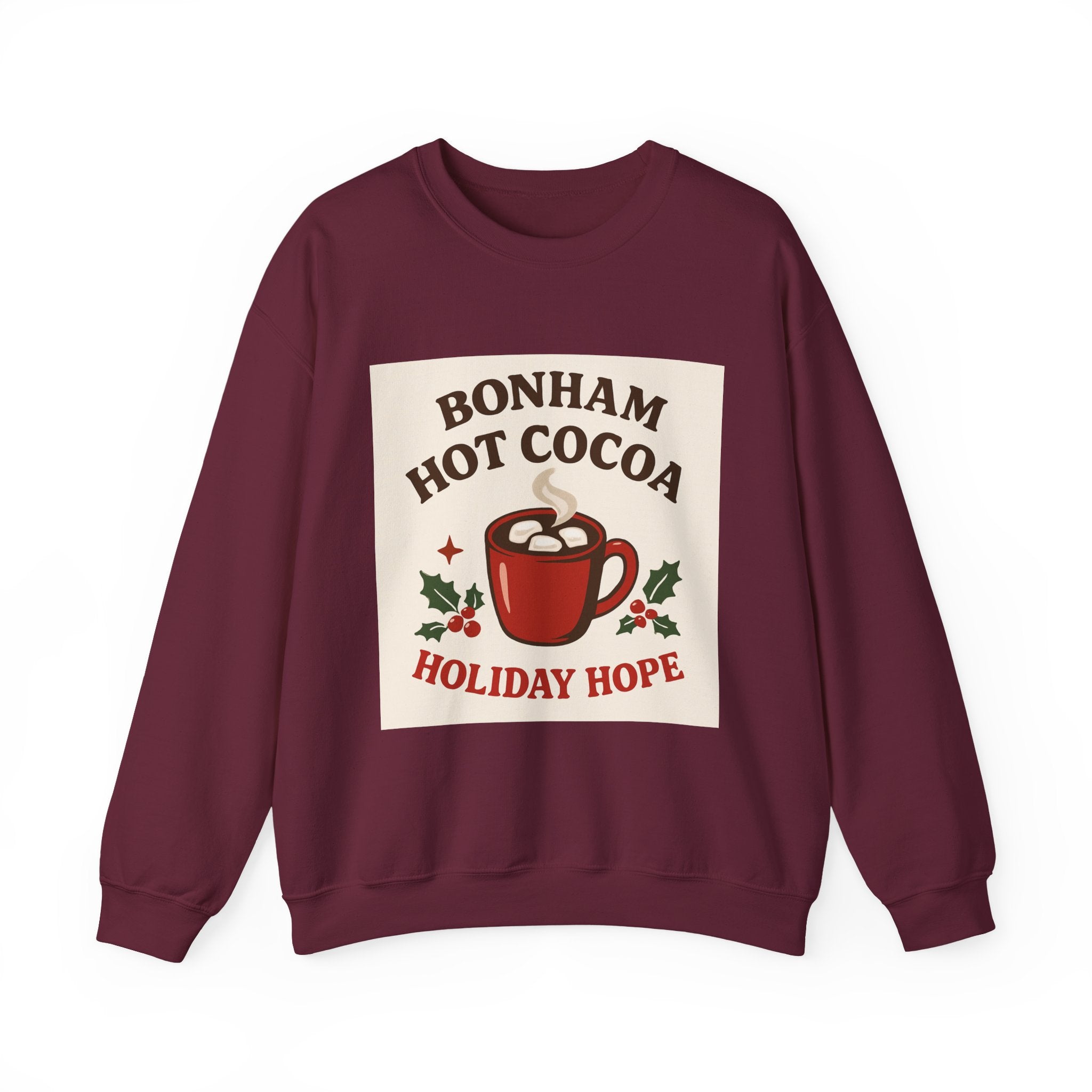 Hot Cocoa Crewneck Sweatshirt - Cozy Holiday Vibes