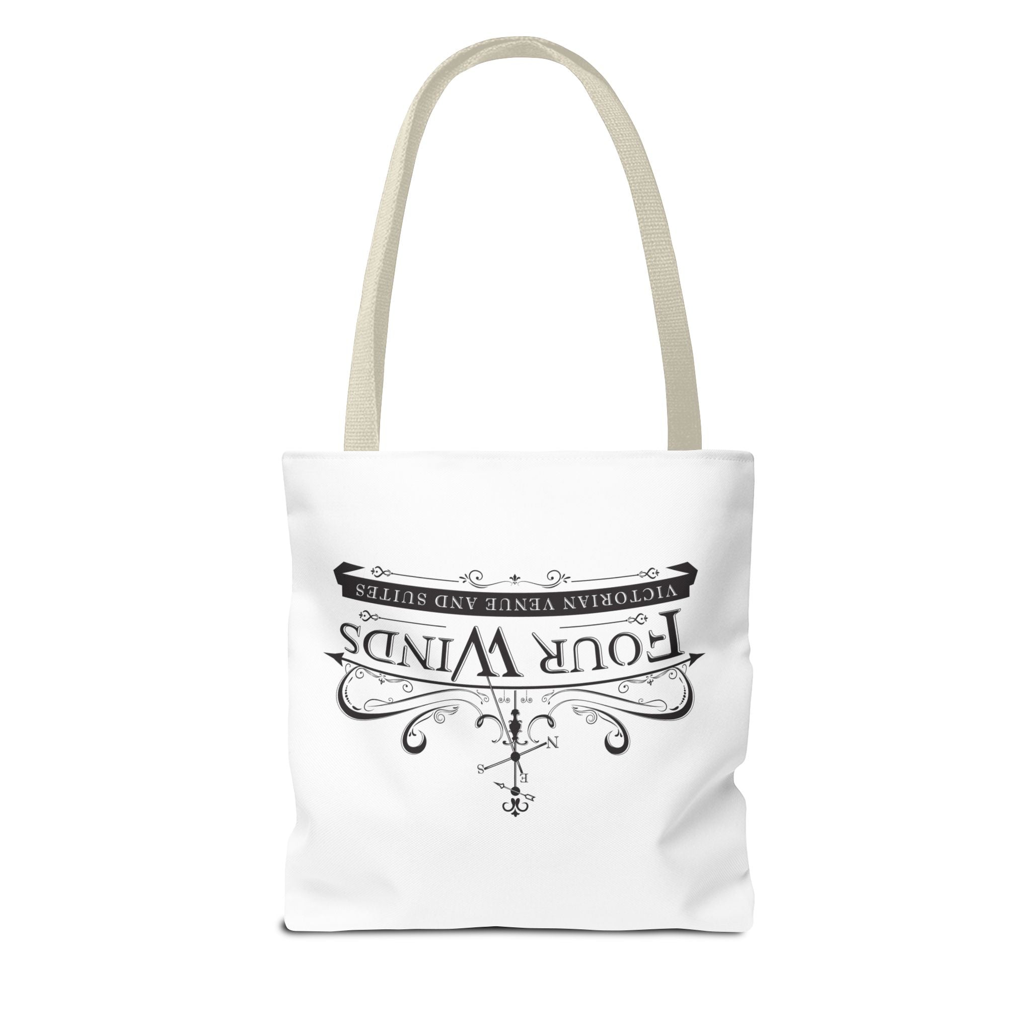 Victorian Venue Tote Bag, Stylish Eco-Friendly Tote, Four Winds Design, Perfect Gift for Events, Unique Shopping Bag, Bookstore Tote