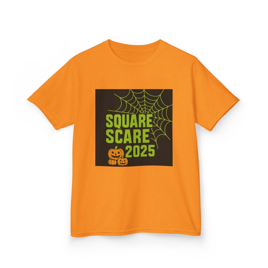 Kids Halloween Tee, Square Scare 2025, Spooky Shirt for Children, Halloween Costume T-Shirt, Festive Kids Apparel
