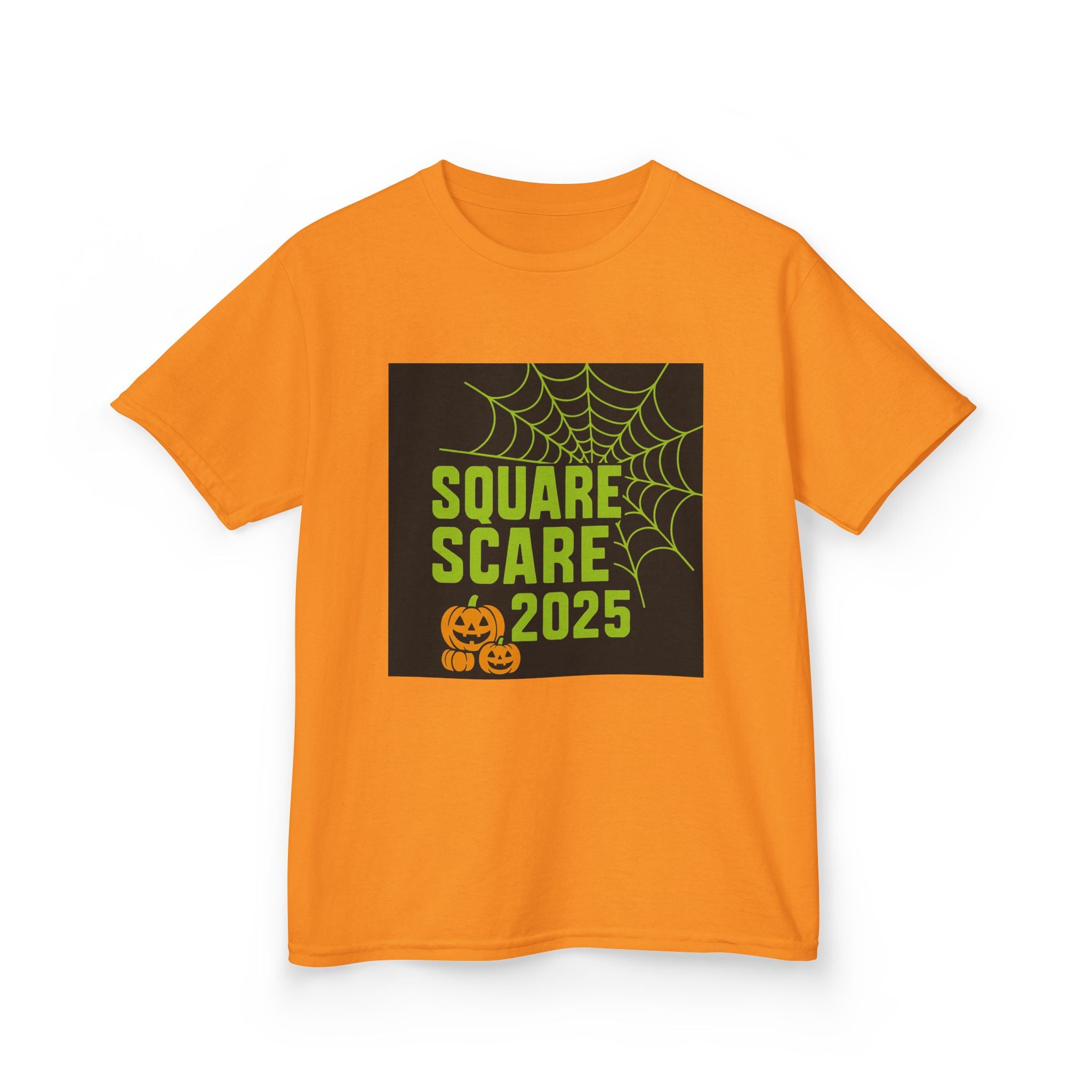 Kids Halloween Tee, Square Scare 2025, Spooky Shirt for Children, Halloween Costume T-Shirt, Festive Kids Apparel
