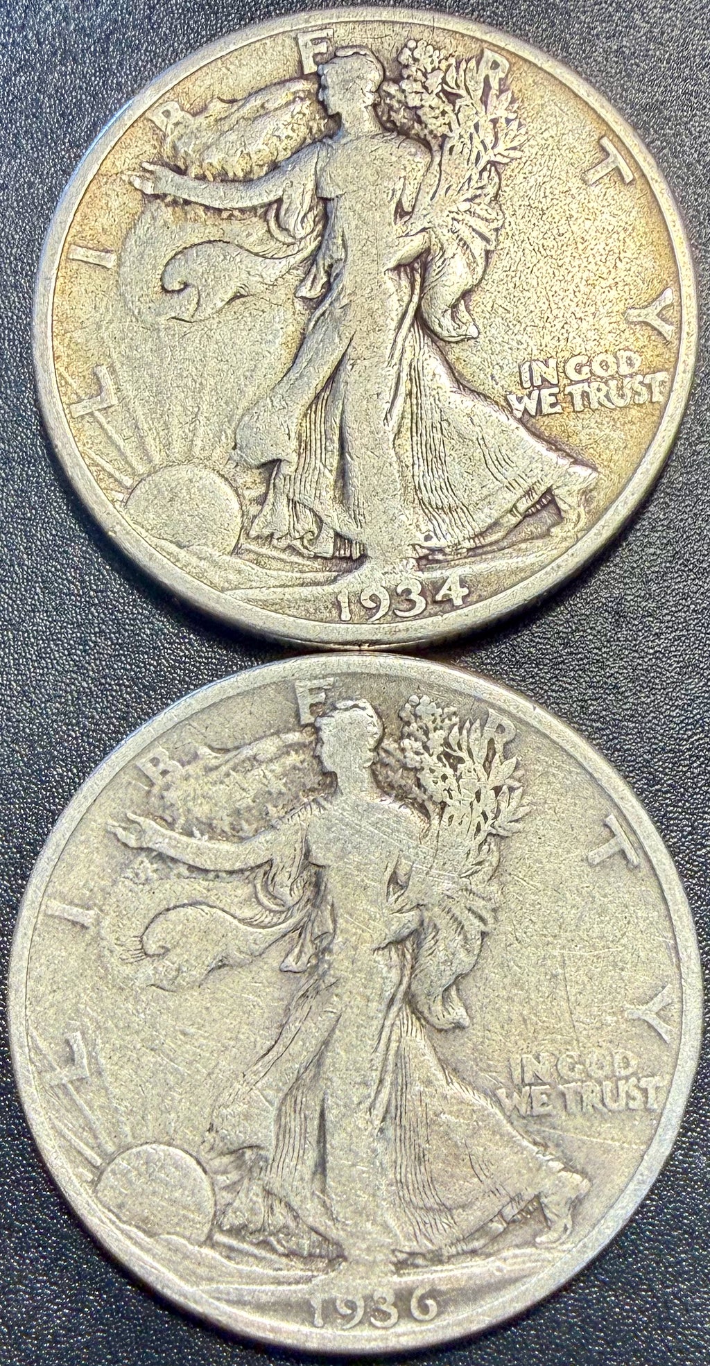 8x Walking Liberty Half Dollar 90% Silver Coins Mixed Dates & Mints - ASW 2.893