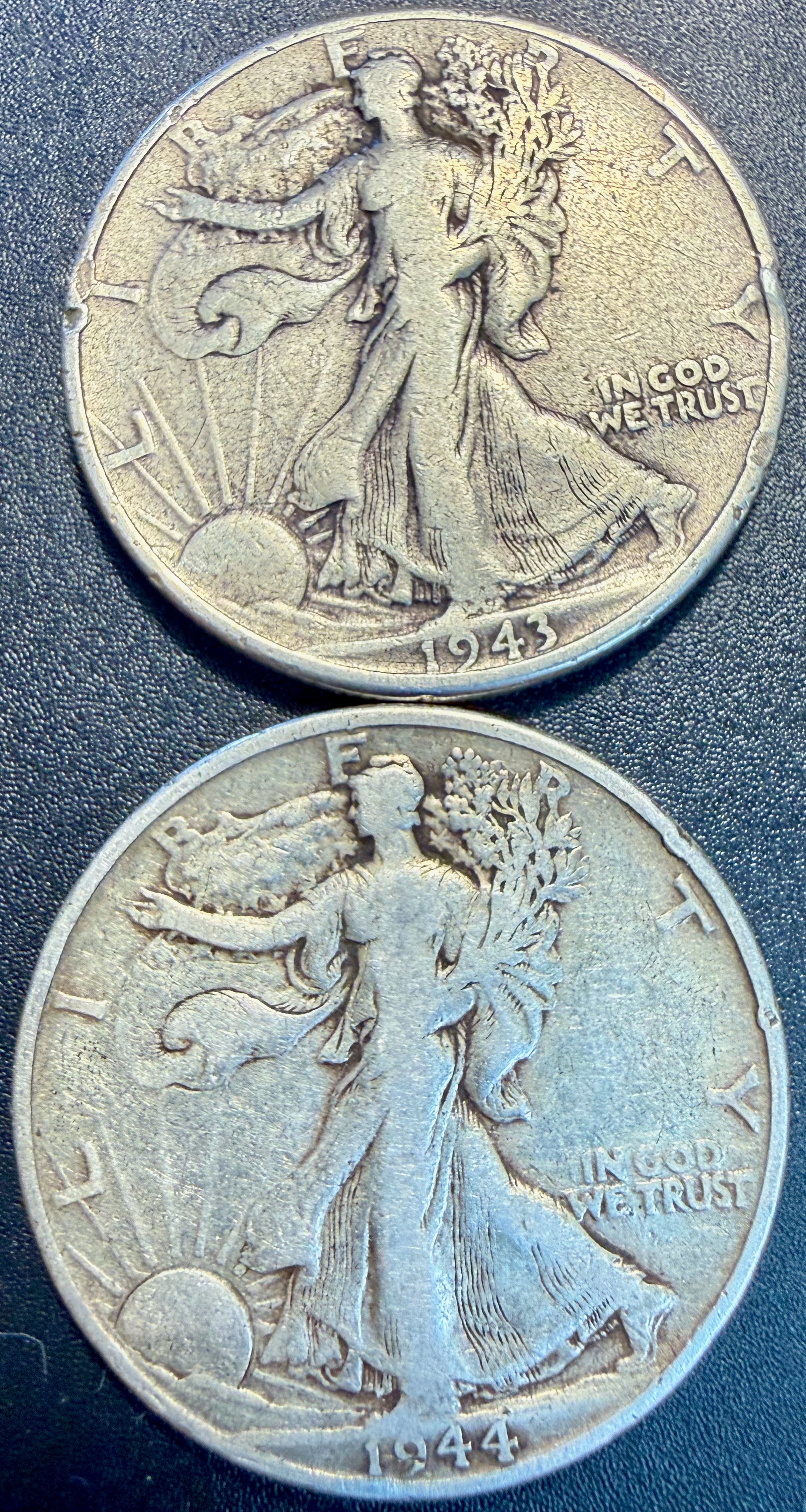 6x Walking Liberty Half Dollar 90% Silver Coins Mixed Dates & Mints - ASW 2.170