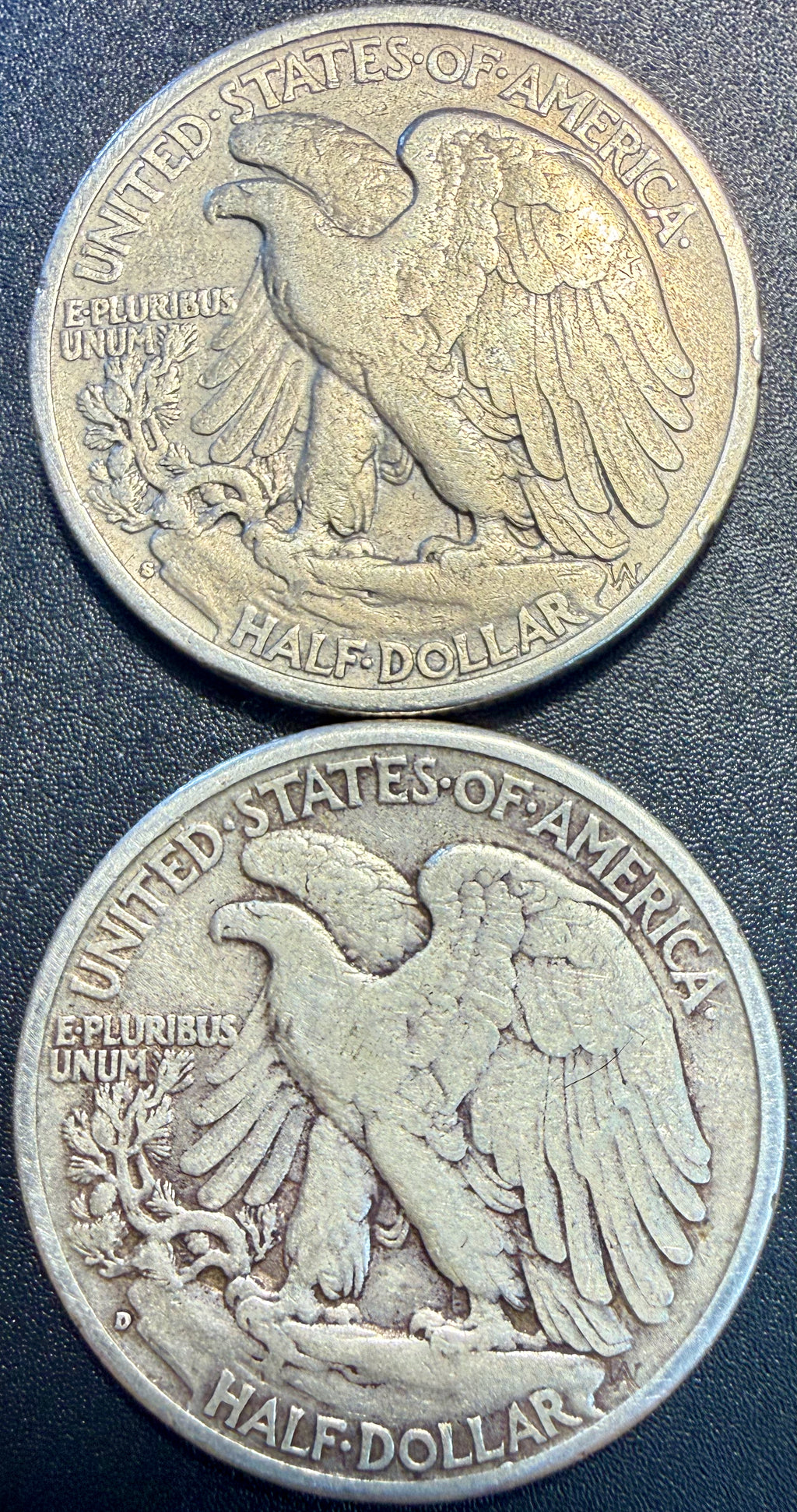 10x Walking Liberty Half Dollar 90% Silver Coins Mixed Dates & Mints - ASW