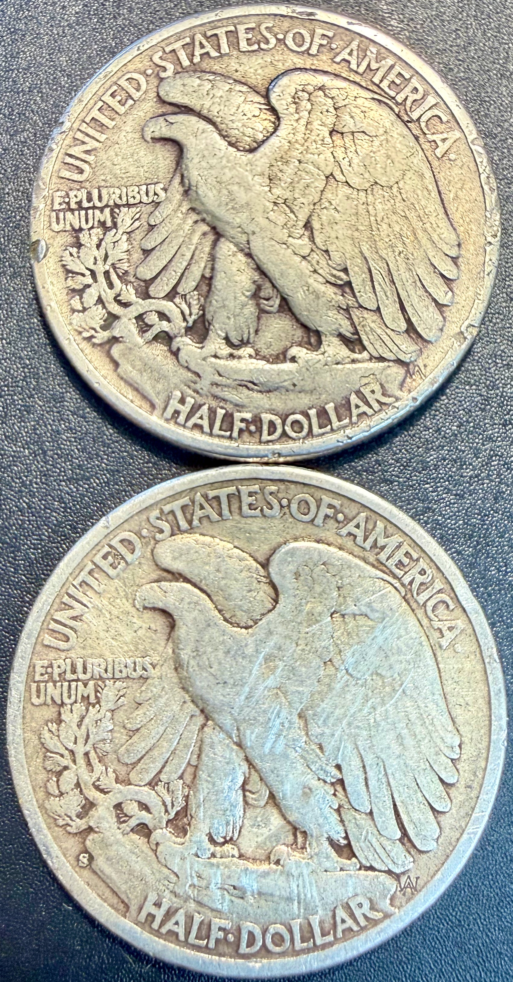 6x Walking Liberty Half Dollar 90% Silver Coins Mixed Dates & Mints - ASW 2.170
