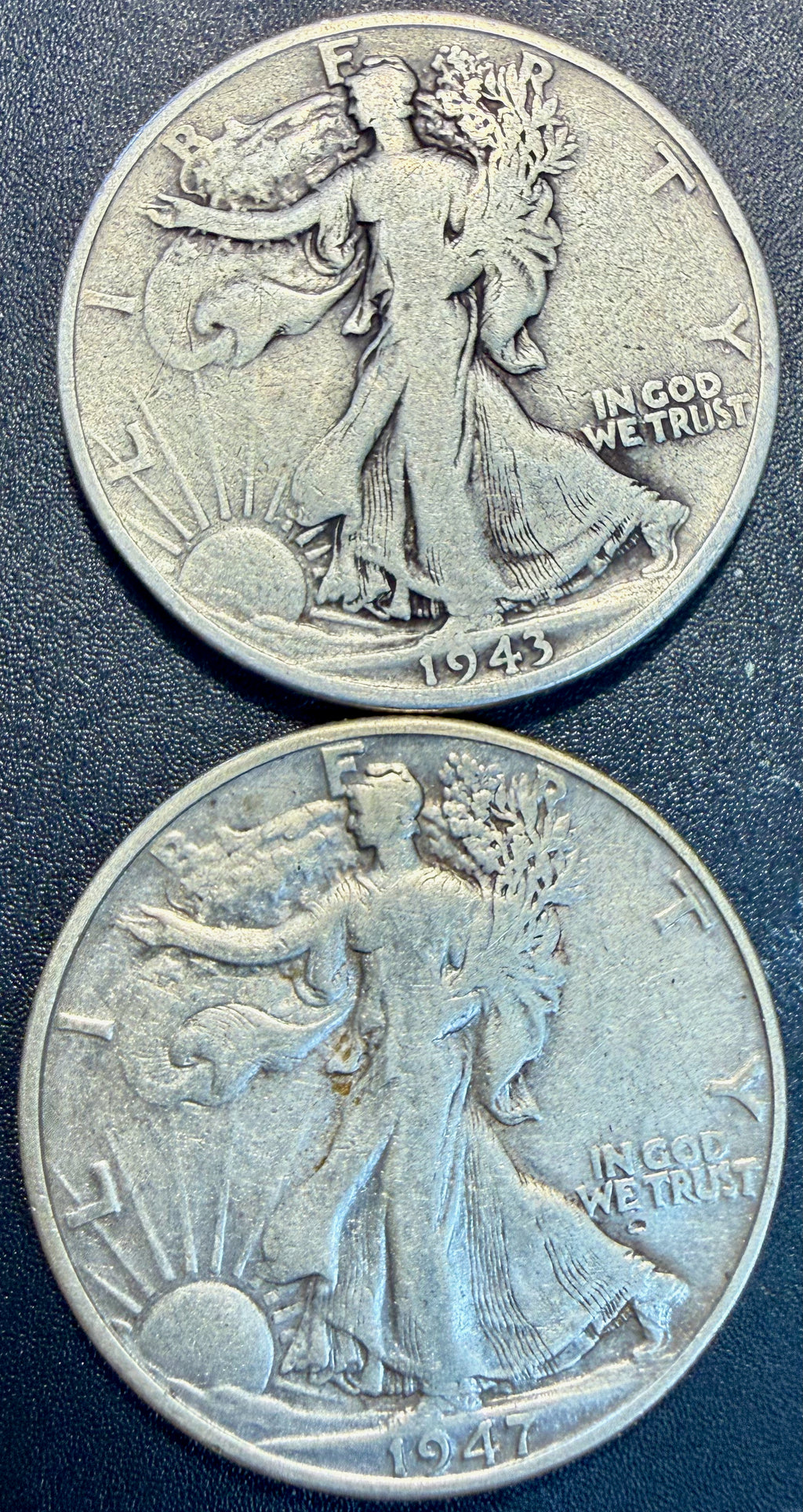6x Walking Liberty Half Dollar 90% Silver Coins Mixed Dates & Mints - ASW 2.170