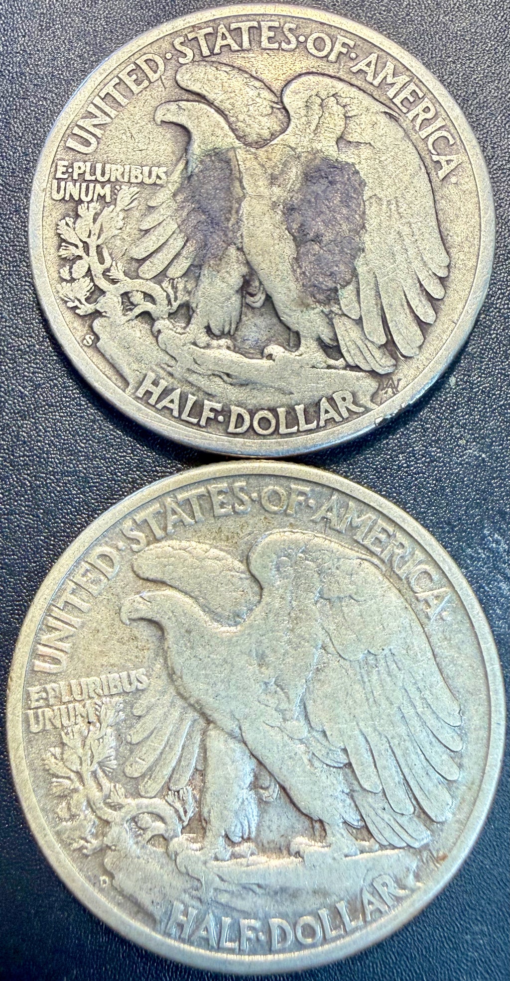 6x Walking Liberty Half Dollar 90% Silver Coins Mixed Dates & Mints - ASW 2.170