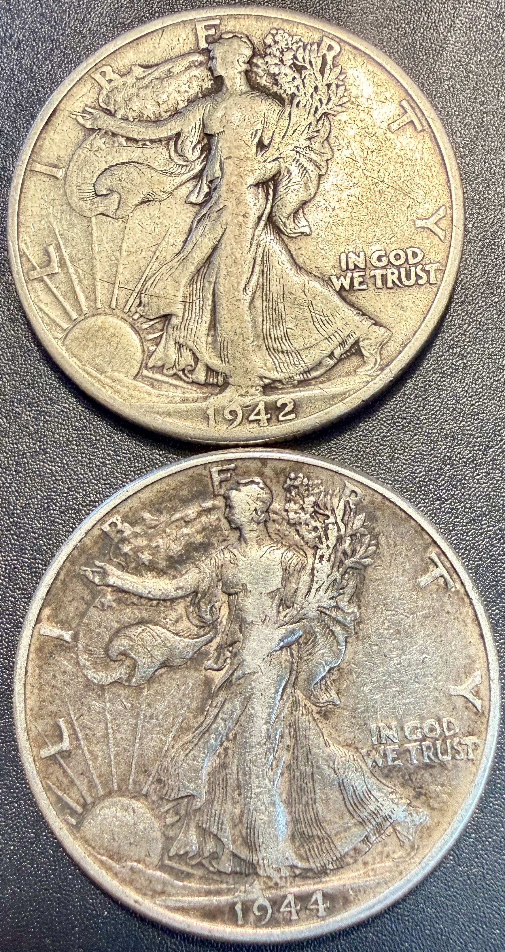 10x Walking Liberty Half Dollar 90% Silver Coins Mixed Dates & Mints - ASW