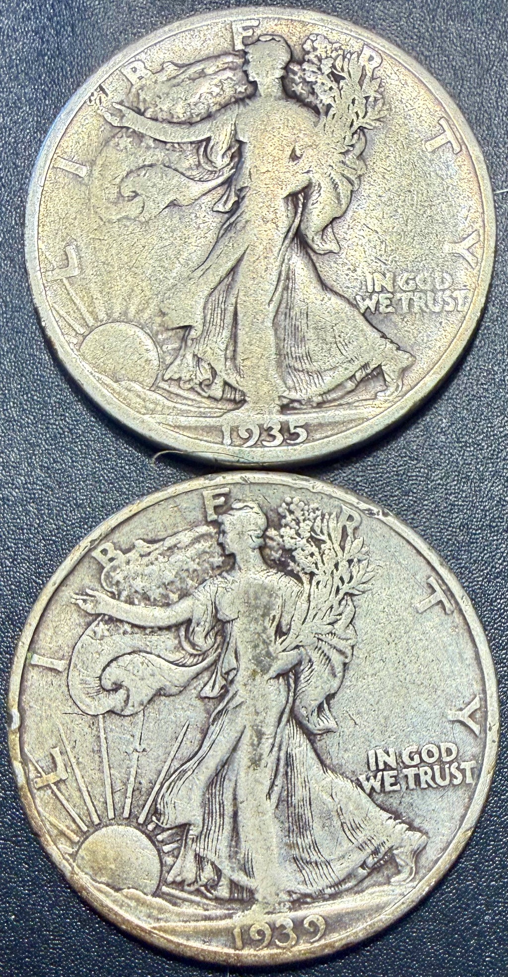 8x Walking Liberty Half Dollar 90% Silver Coins Mixed Dates & Mints - ASW 2.893
