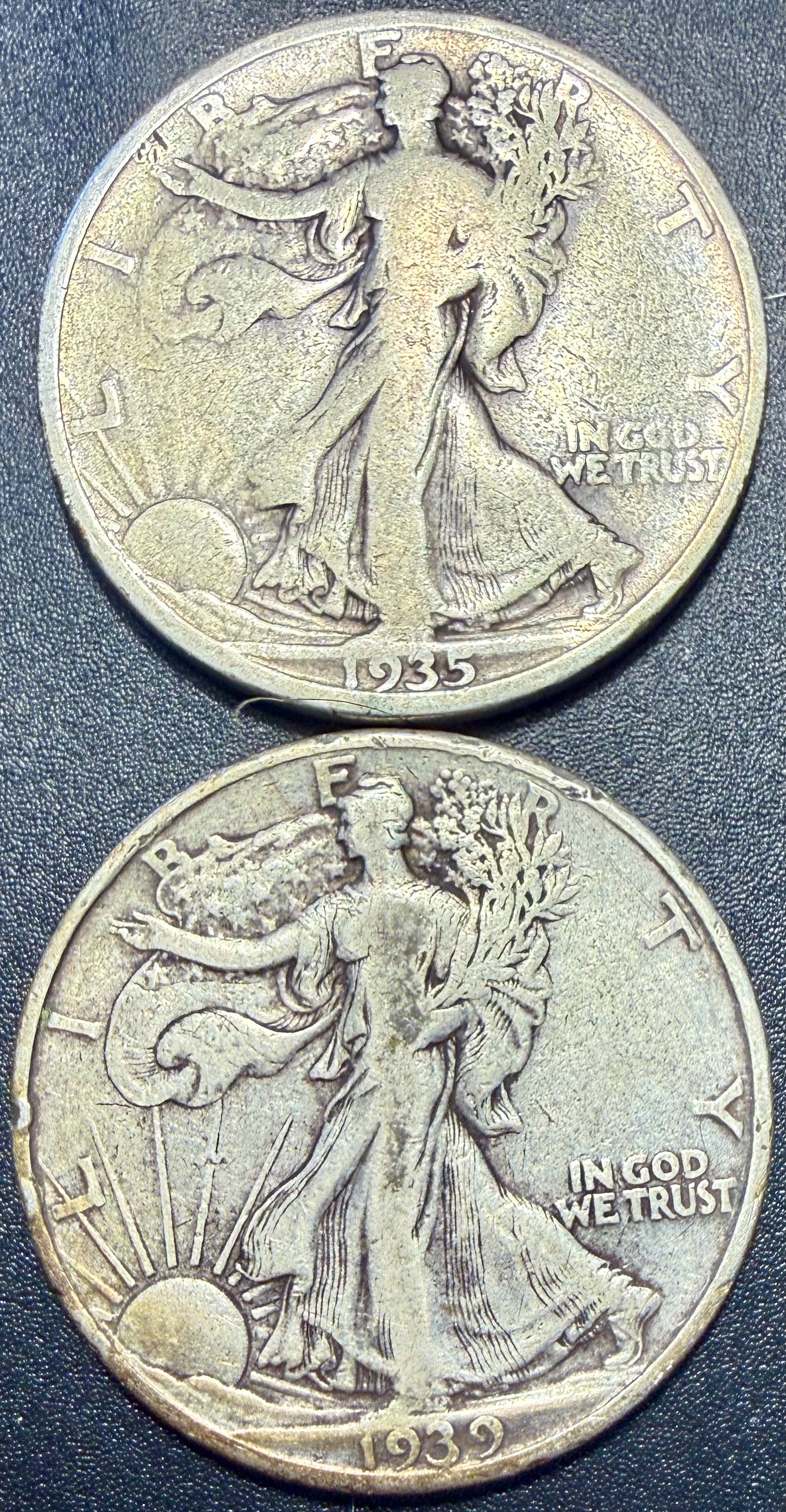 8x Walking Liberty Half Dollar 90% Silver Coins Mixed Dates & Mints - ASW 2.893