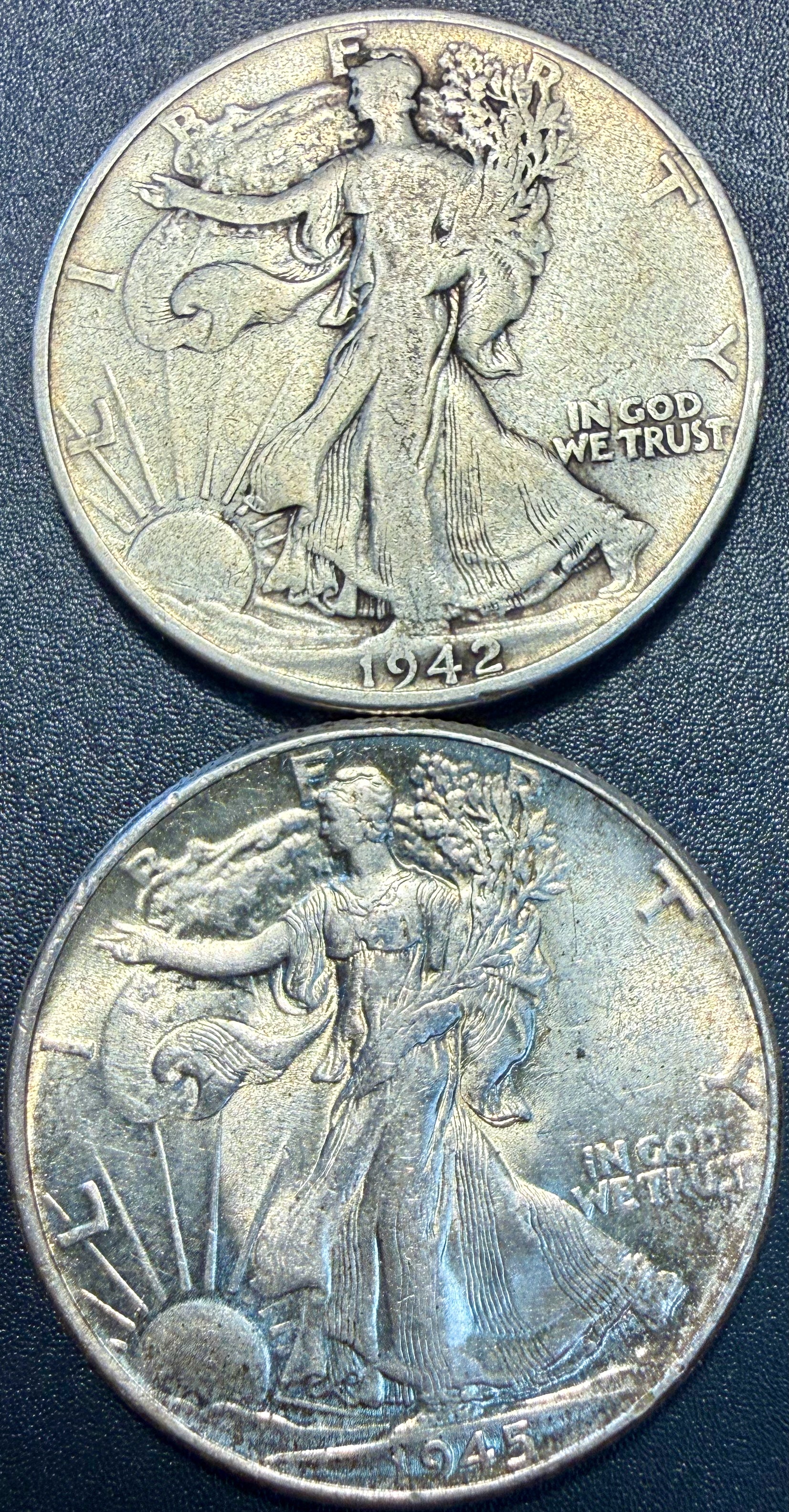 10x Walking Liberty Half Dollar 90% Silver Coins Mixed Dates & Mints - ASW