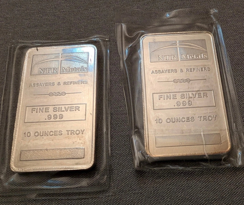 NTR Metals 10 oz .999 Fine Silver Bar