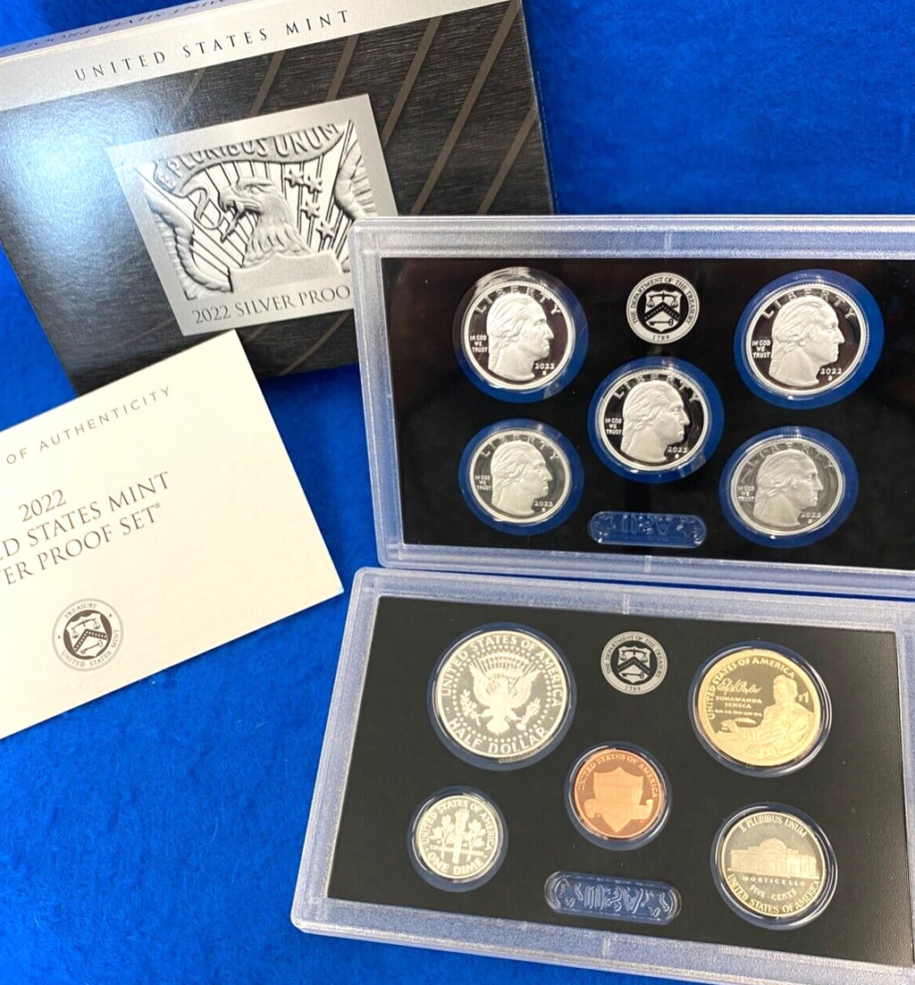 2022-S US Mint Silver Proof Set 10 Coins with OGP