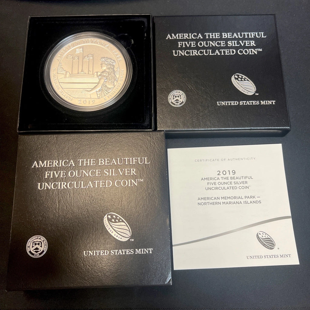 2019-P 5 oz .999 Fine Silver ATB Coin American Memorial Park, Northern Mariana Islands
