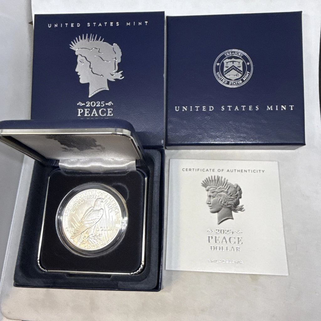 2025-P Peace Silver Dollar $1 Uncirculated OGP & COA Philadelphia Mint
