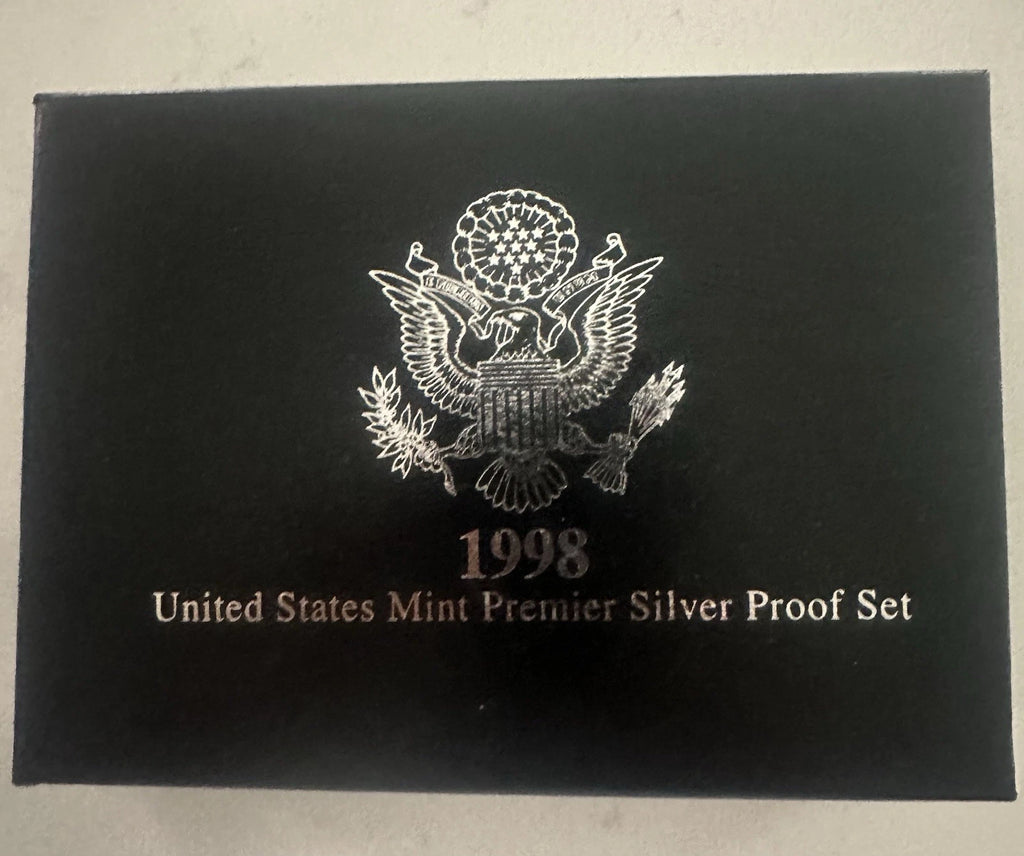 1998-S US Mint Premier Silver Proof Set 5 Coins w/ Box & COA