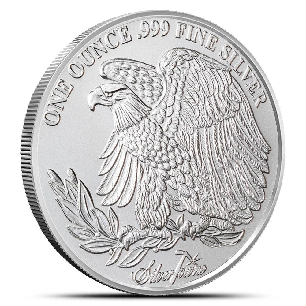 SilverTowne 1 oz .999 Fine Silver Round Saint-Gaudens Design