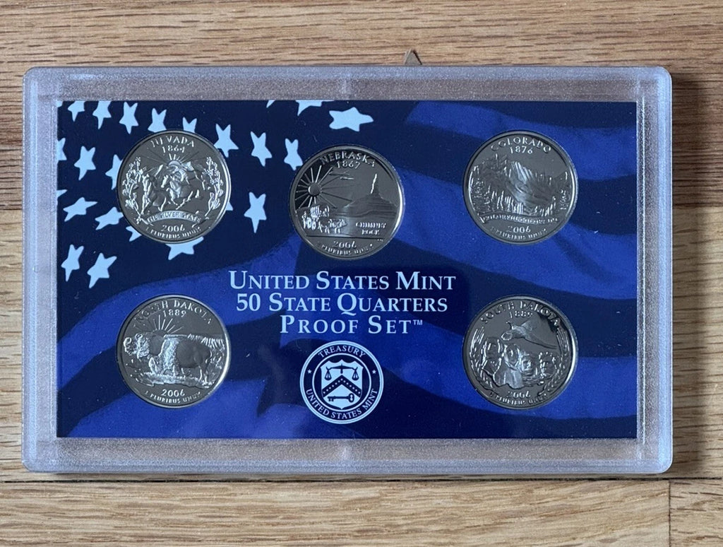 2006-S US Mint 50 State Quarters Proof Set 5 Coins with OGP & COA