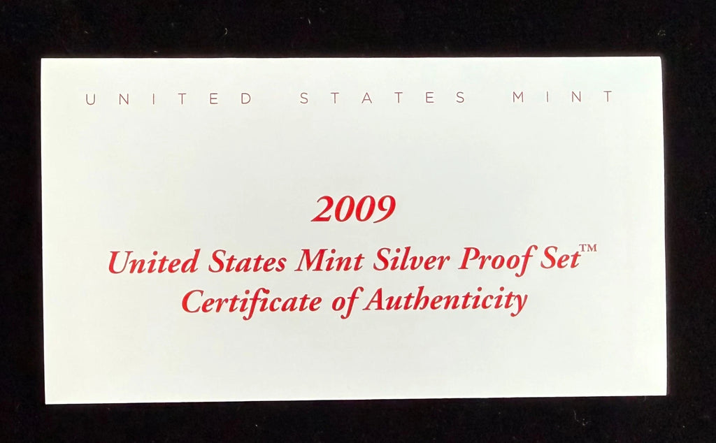 2009-S US Mint Silver Proof Set 18 Coins w/ Box & COA