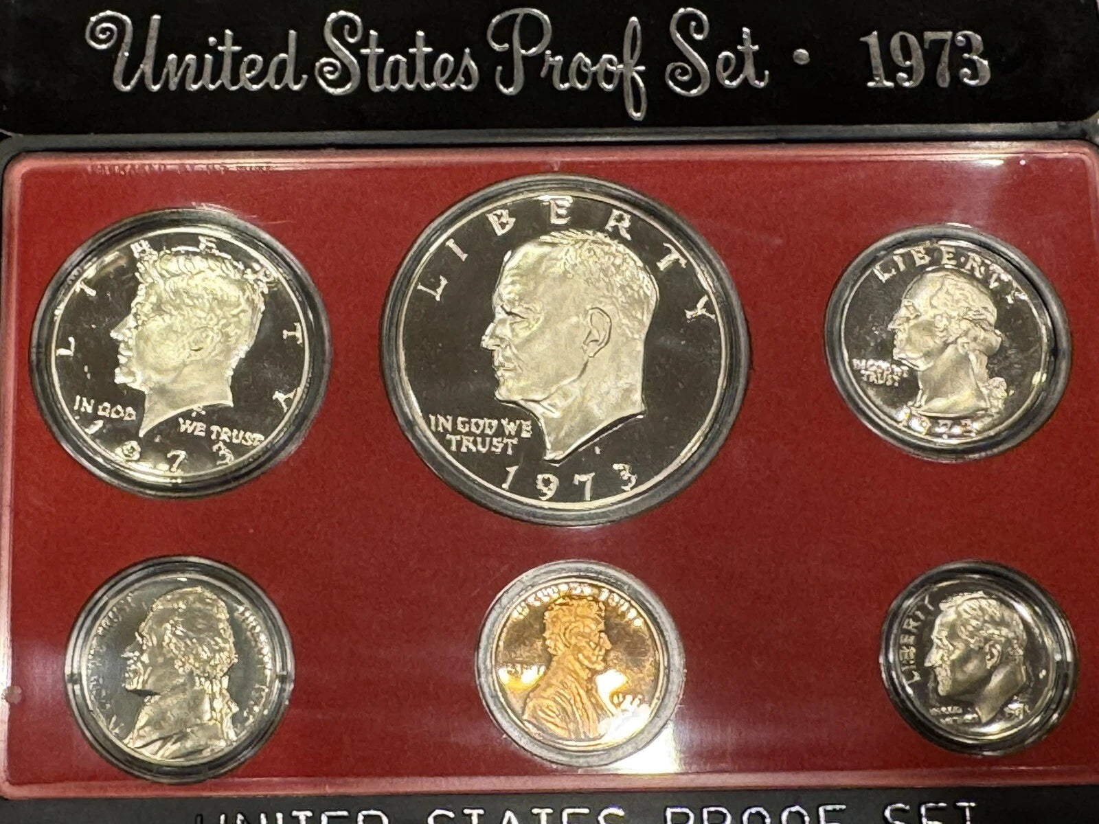 1973-S US Mint Proof Set 6 Coins with OGP