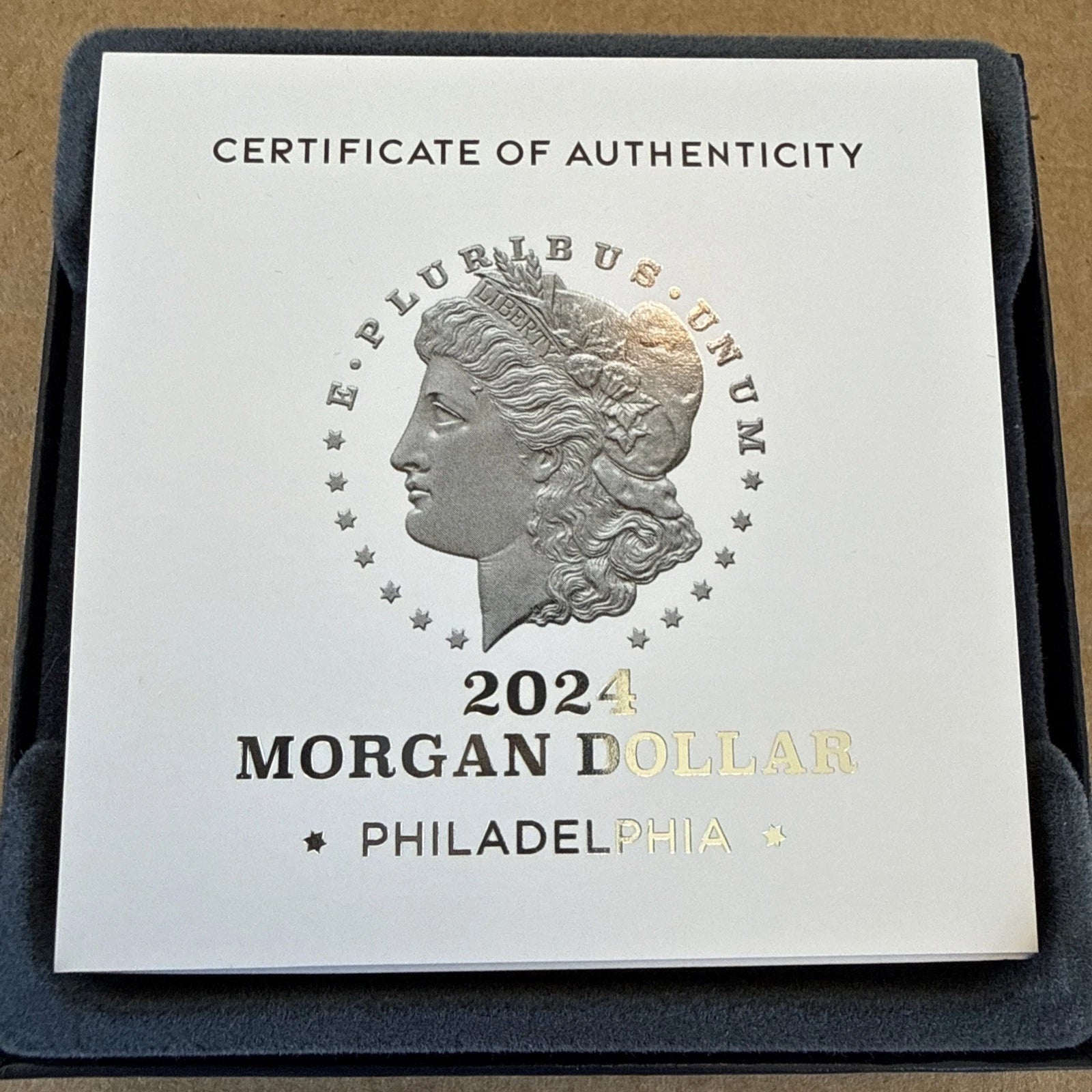 2024-S Morgan Silver Dollar $1 Proof Coin Box & COA