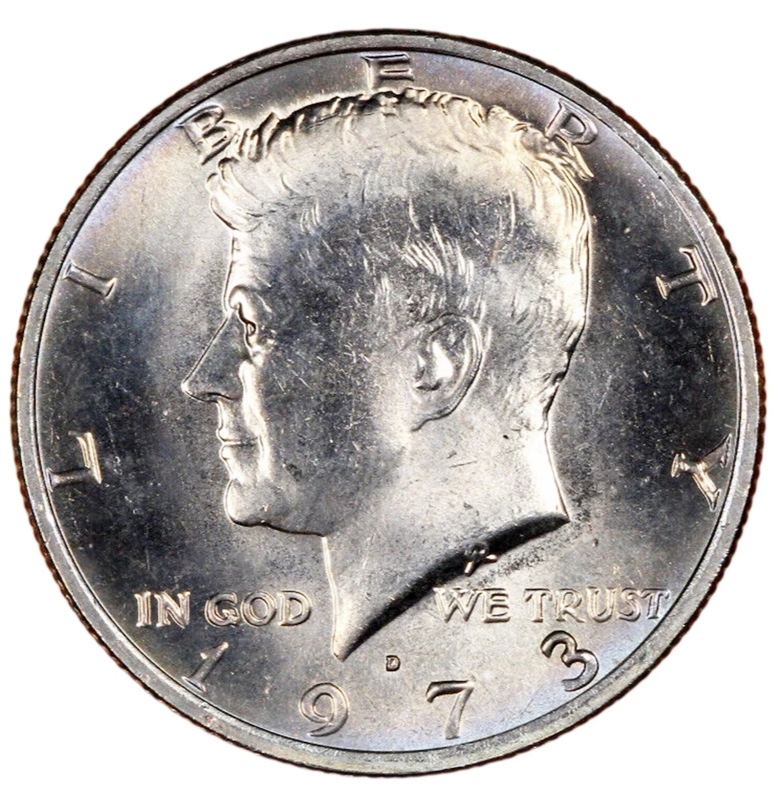 1973-D Kennedy Half Dollar 20-Coin BU Roll