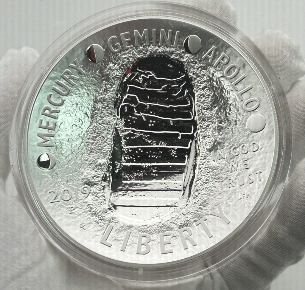 2019-P Apollo 11 50th Anniversary 5 oz Proof Silver Dollar OGP