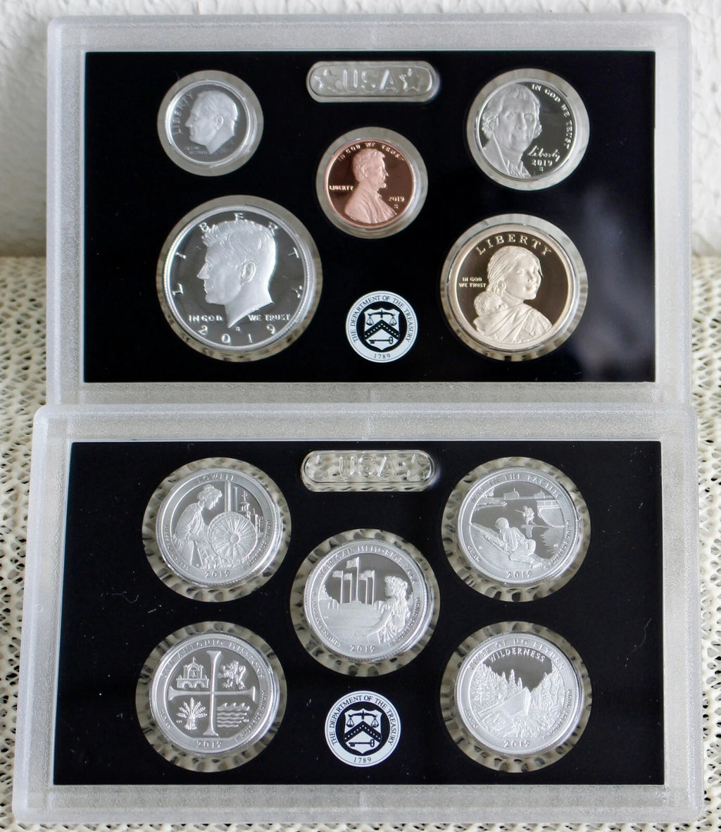 2019-S US Mint Silver Proof Set 10 Coins w/ Box & COA