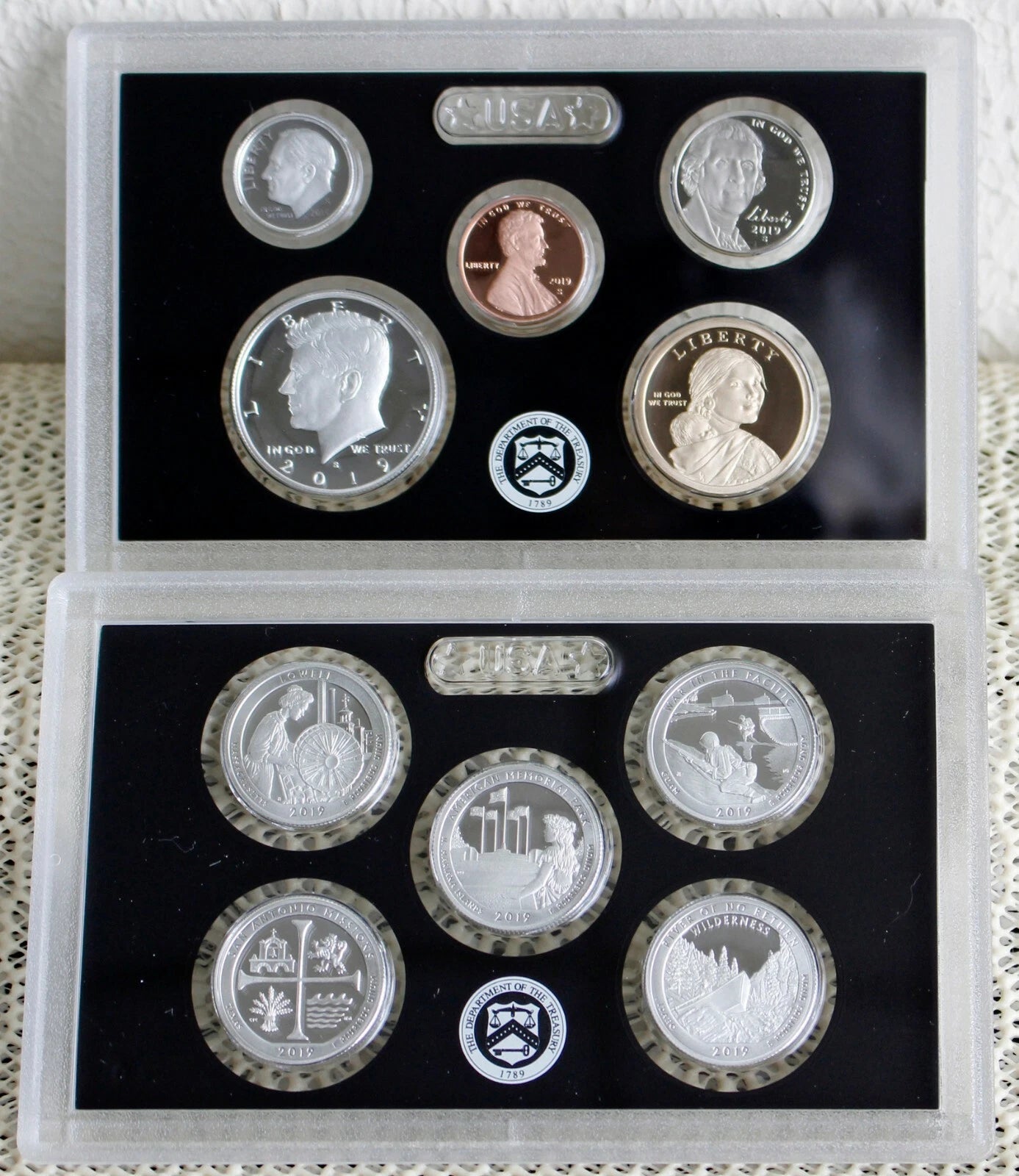 2019-S US Mint Silver Proof Set 10 Coins w/ Box & COA
