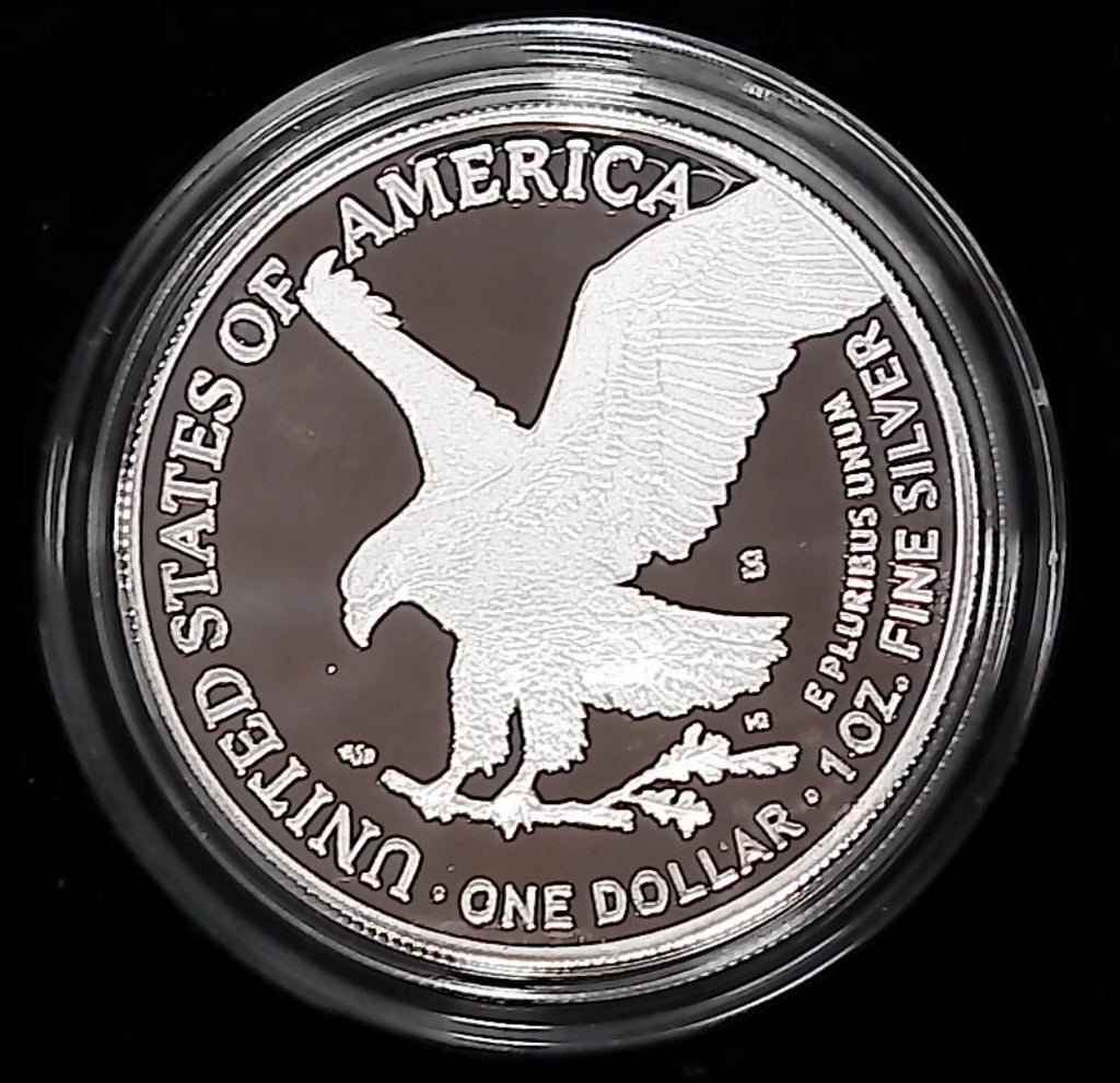 2024-S American Silver Eagle 1 oz Proof Silver Dollar Box & COA San Francisco