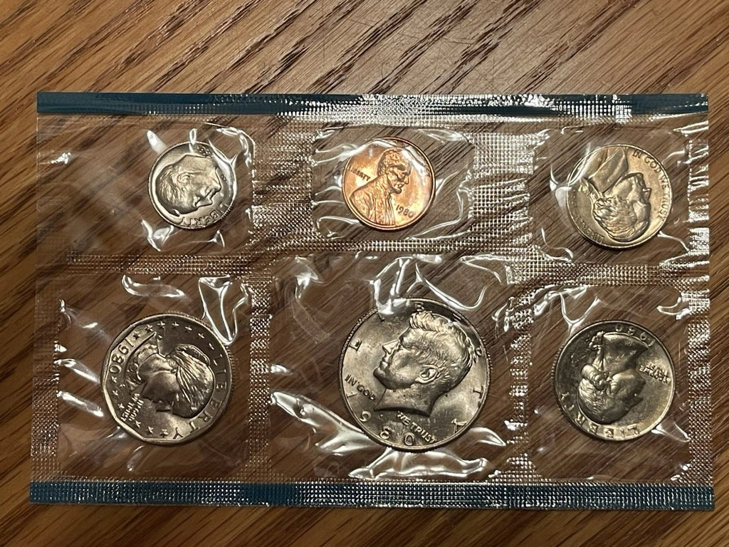 1980 P&D US Mint Uncirculated Set 11 Coins with OGP