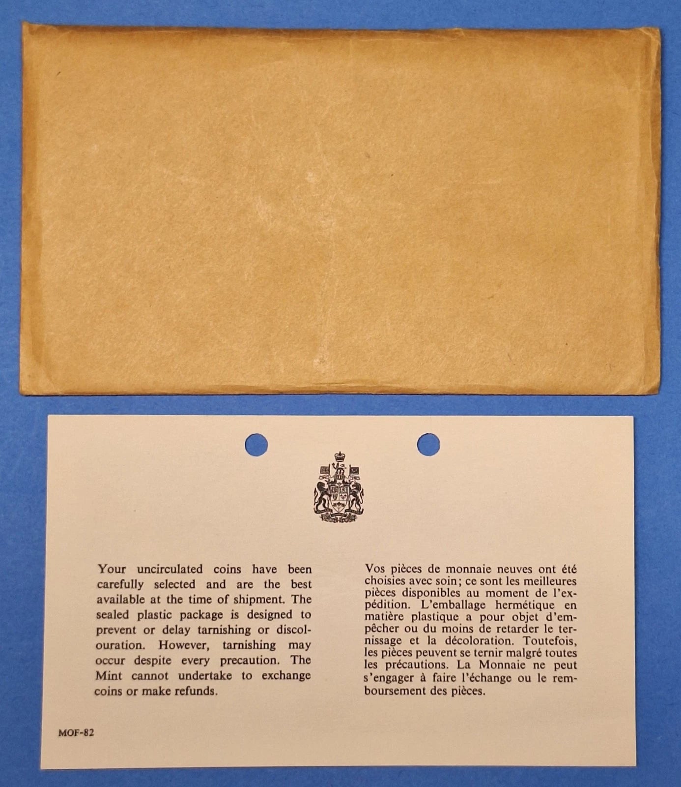 1964 Royal Canadian Mint Proof-Like Set .800 Silver Cello Pack & Envelope
