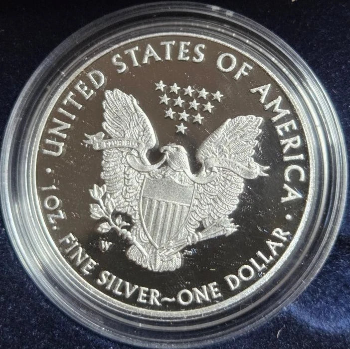 2016-W American Silver Eagle 1 oz Proof Coin 30th Anniversary Lettered Edge OGP & COA
