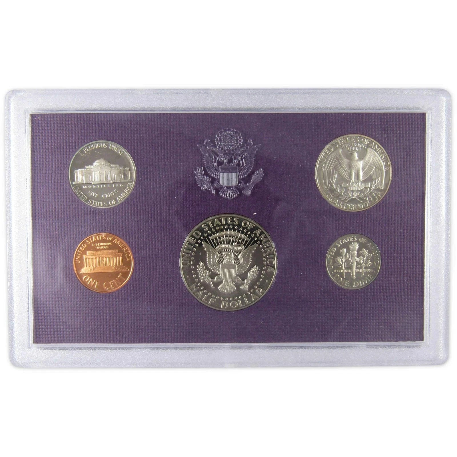 1987-S US Mint Proof Set 5 Coins with OGP Includes Kennedy Half Dollar