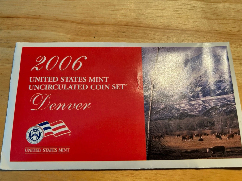 2006 P&D US Mint Uncirculated Set 20 Coins with OGP
