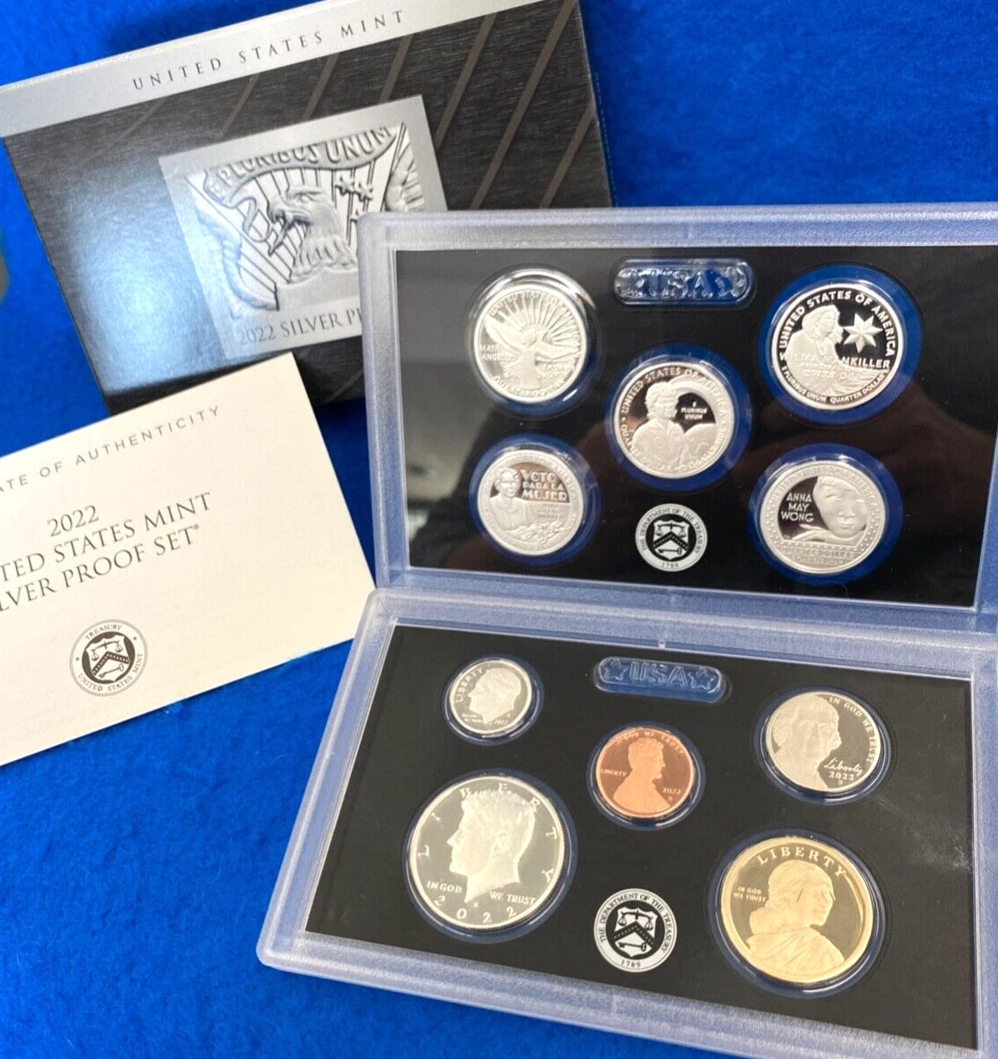 2022-S US Mint Silver Proof Set 10 Coins with OGP
