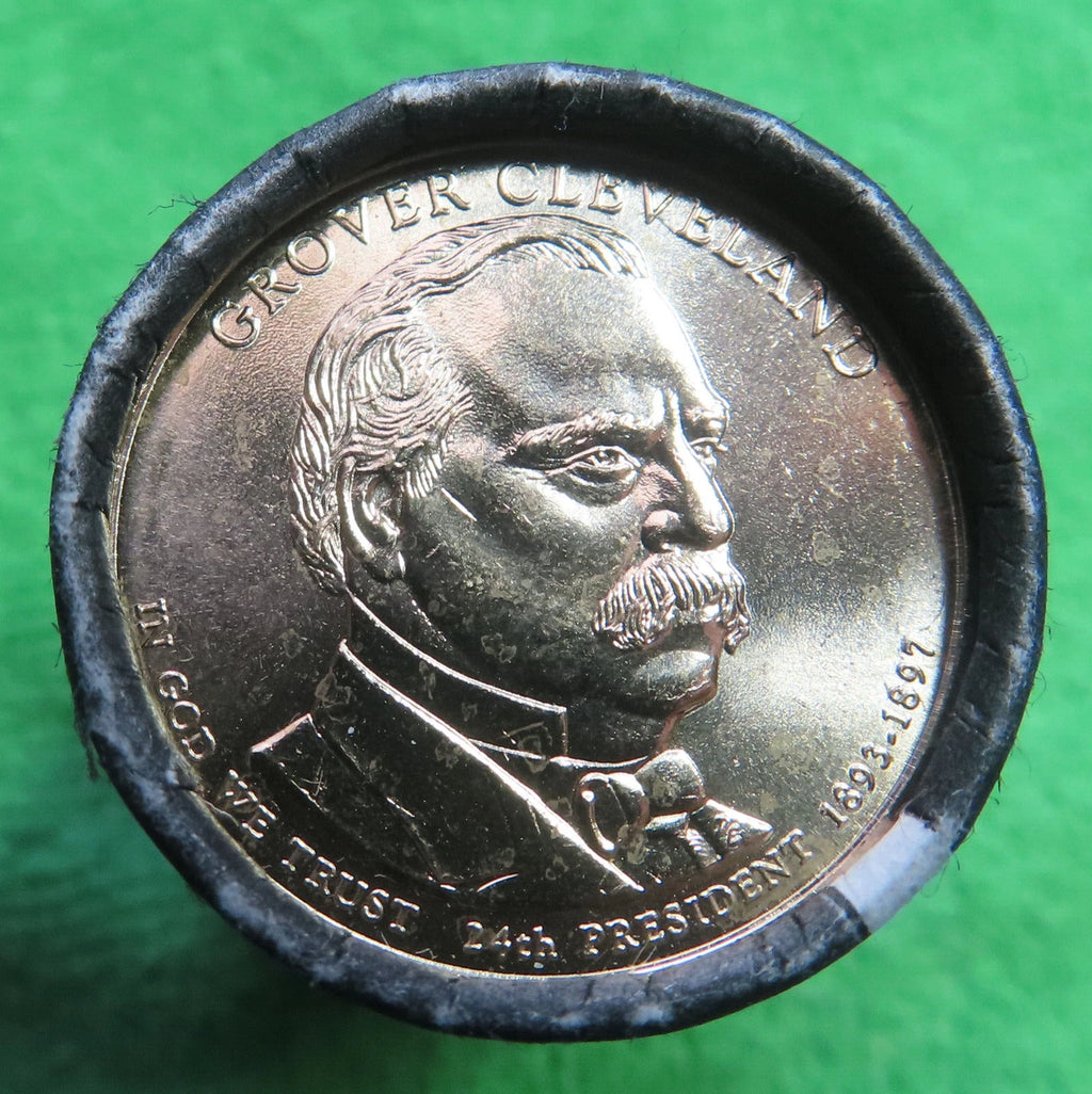 2012-P Grover Cleveland 2nd Term Presidential Dollar 25-Coin Unopened Roll
