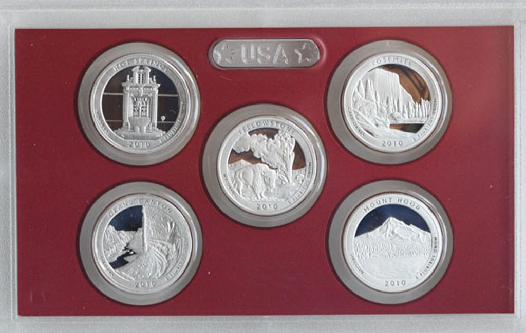 2010-S US Mint Silver Proof Set 14 Coins w/ Box & COA