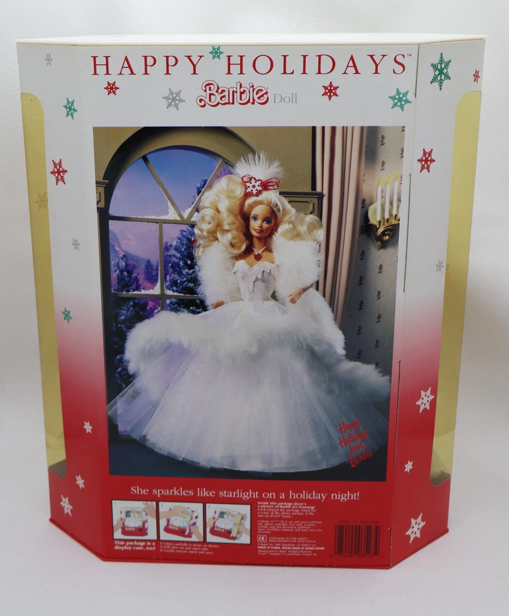 1989 Mattel Happy Holidays Barbie NRFB 2nd in Holiday Barbie Series