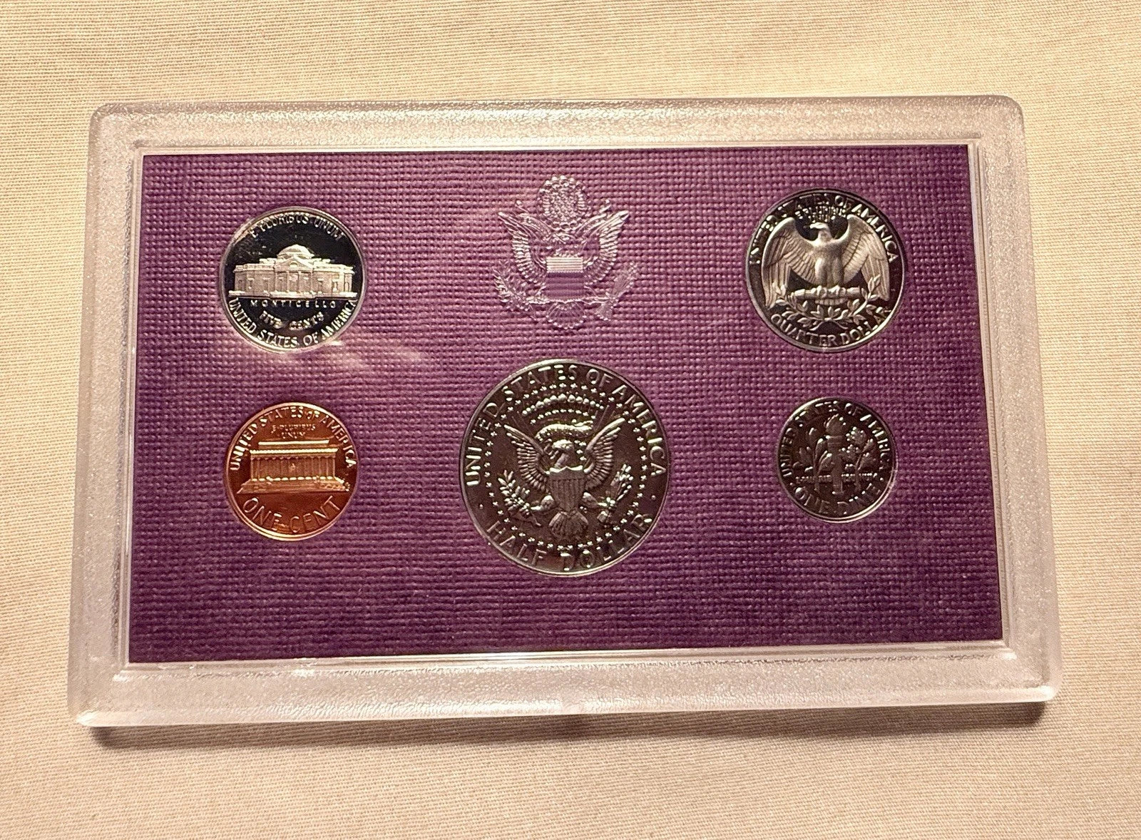 1985-S US Mint Proof Set 5 Coins with OGP & COA