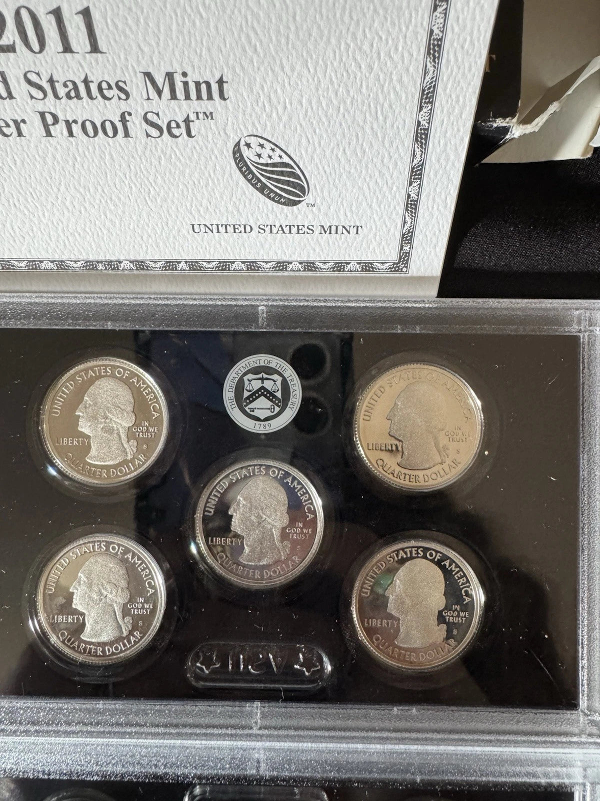 2011-S US Mint Silver Proof Set 14 Coins w/ Box & COA