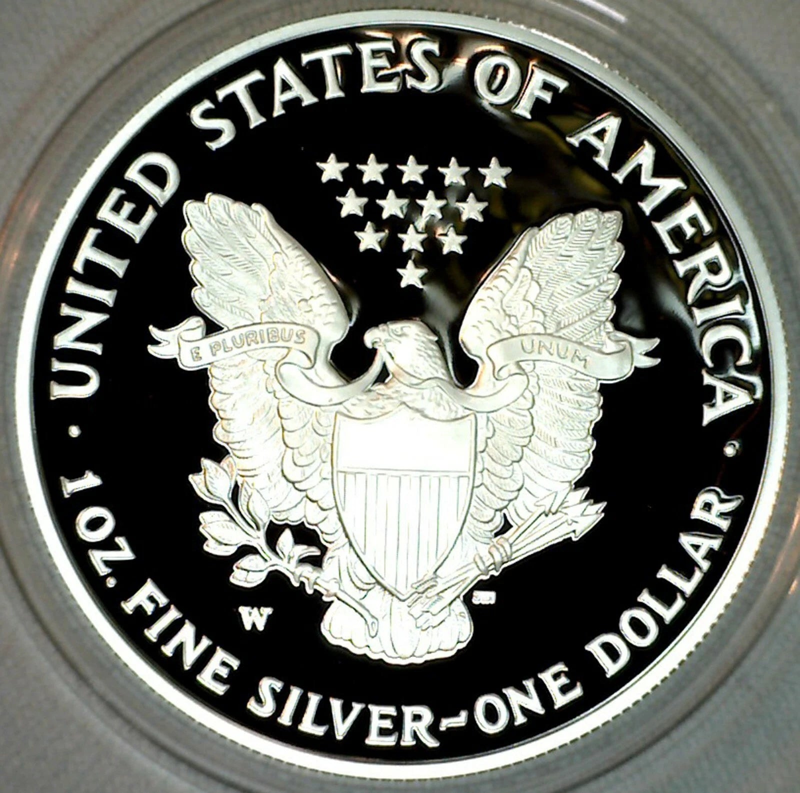 2002-W American Silver Eagle 1 oz Proof Silver Dollar Box & COA