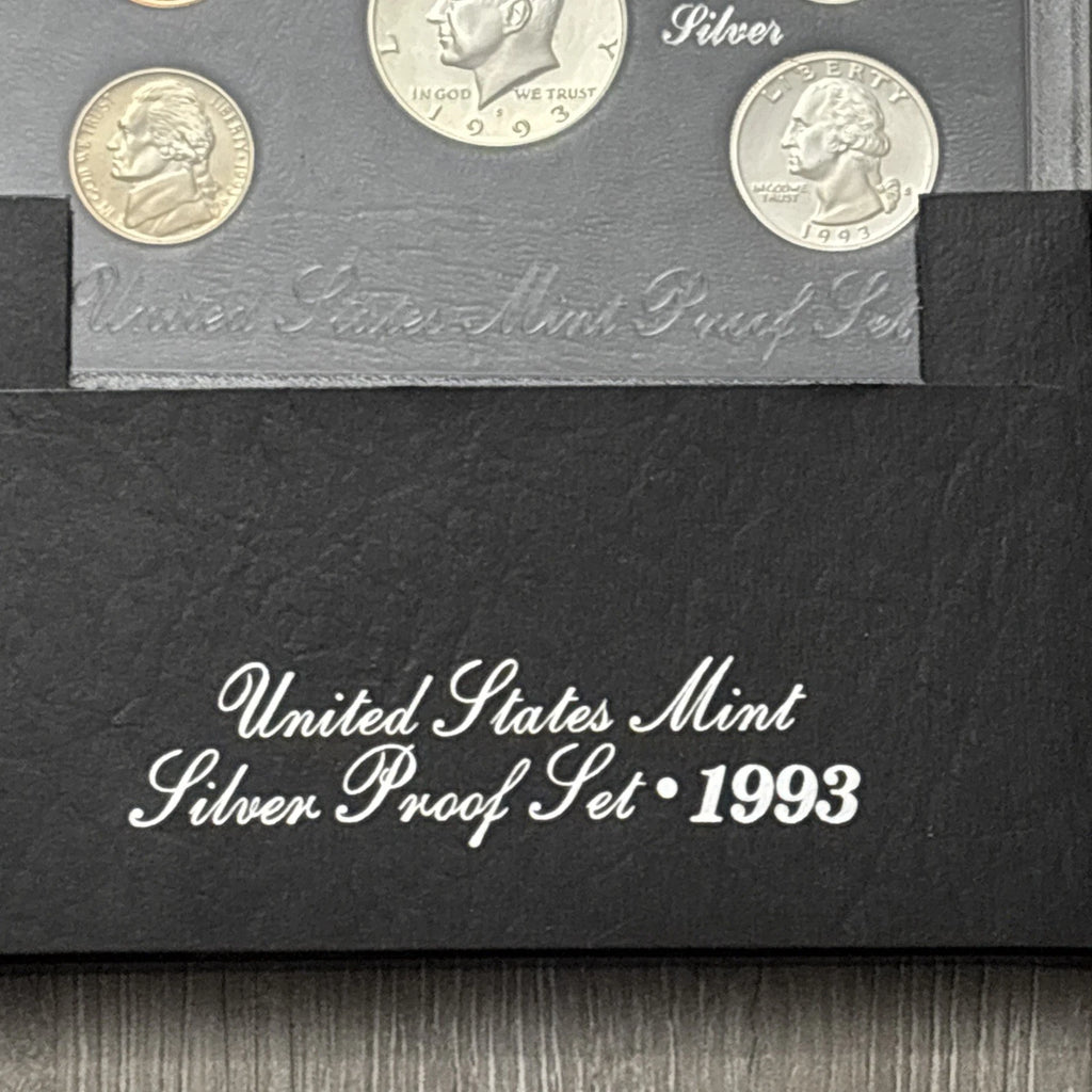 1992-S US Mint Silver Proof Set 5 Coins with Black Box & COA
