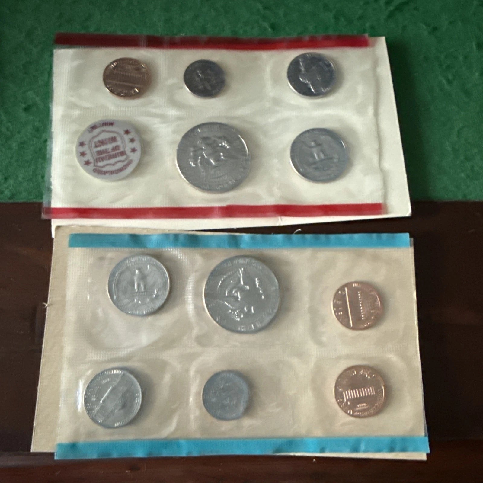 1971 P-D-S US Mint Uncirculated Set 11 Coins Original Cello & Envelope