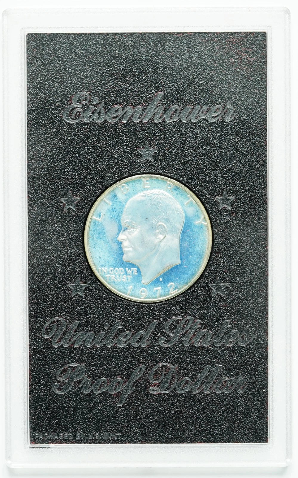 1972-S Eisenhower Silver Dollar Proof Coin OGP Brown Ike Box